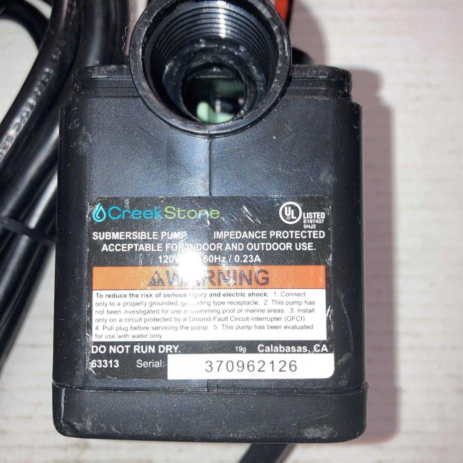 Creekstone 264 GPH Submersible Pond Pump - Image 4