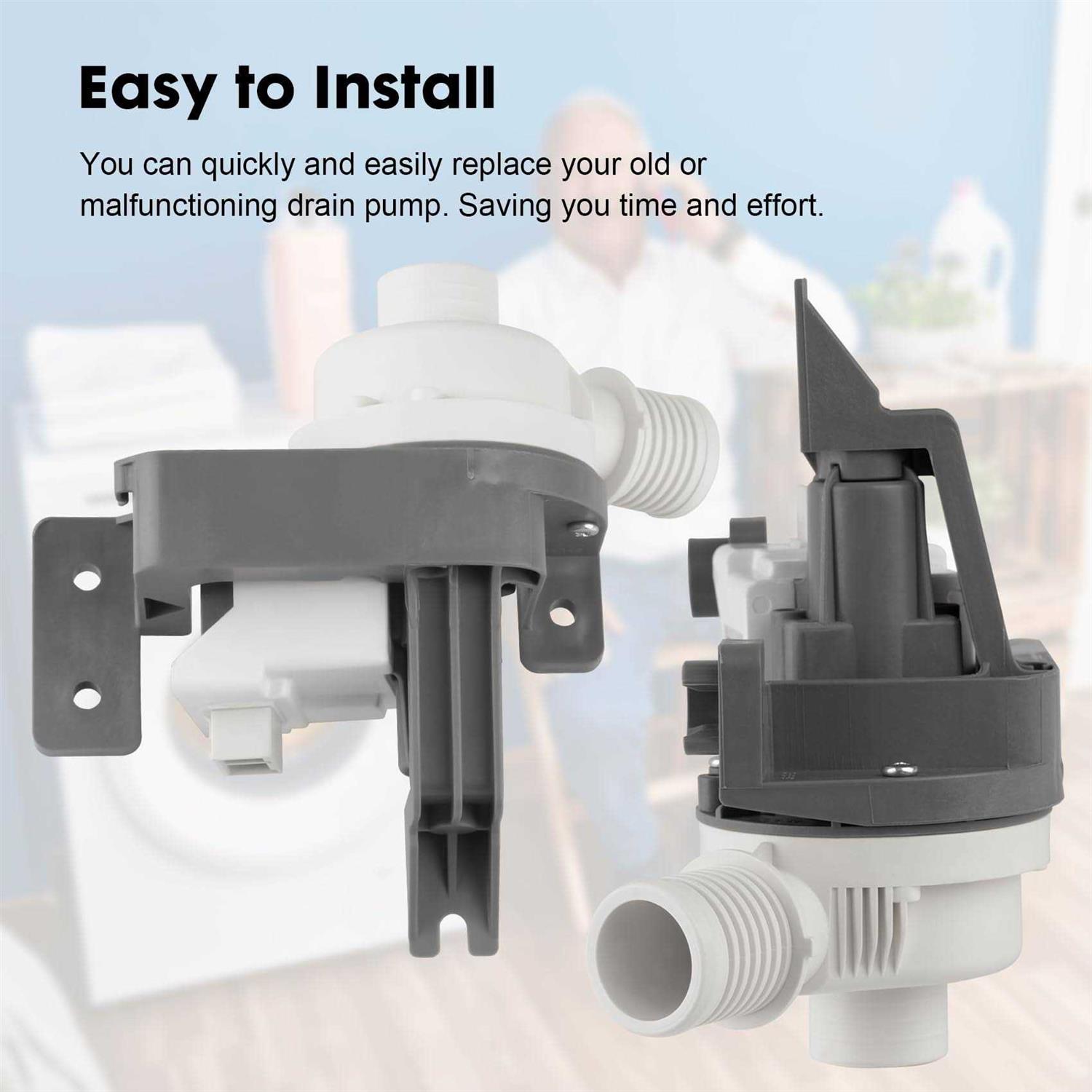 W10876600 Washer Drain Pump Replaces W10727777 W10876600VP AP6004933 PS11738156 B25-3A04 Compatible with Whirlpool - Image 4