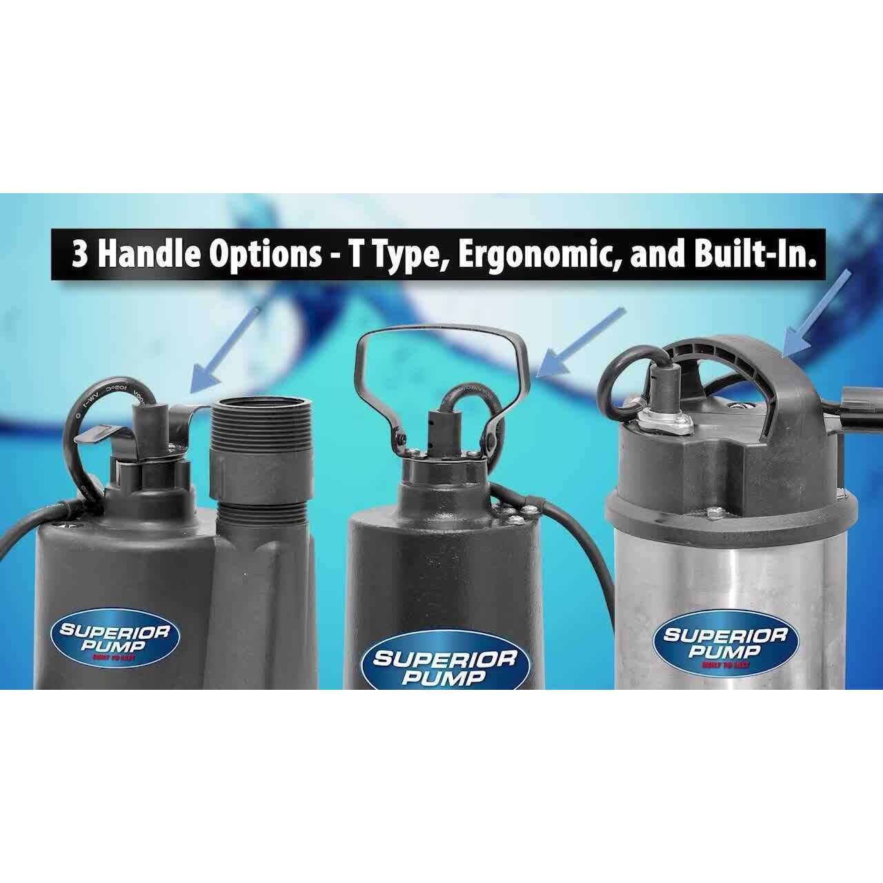 Superior Pump 1/4 HP Submersible Thermoplastic Sump Pump - Image 5