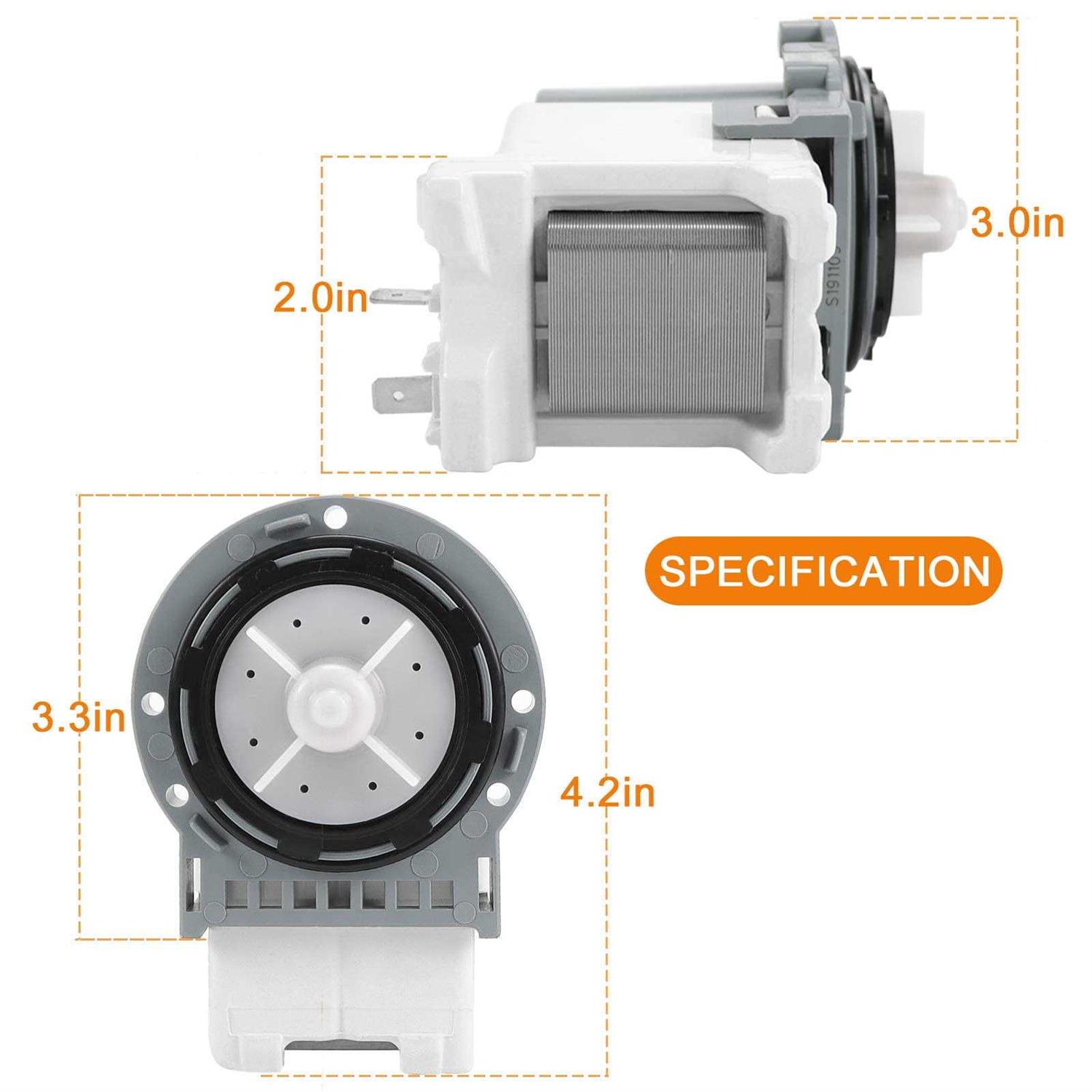 DC31-00178A PX3516-01 Washer Drain Pump for SAMSUNG Washing Machine-Replaces DC31-00178D B35-3a |5 Year Warranty - Image 5