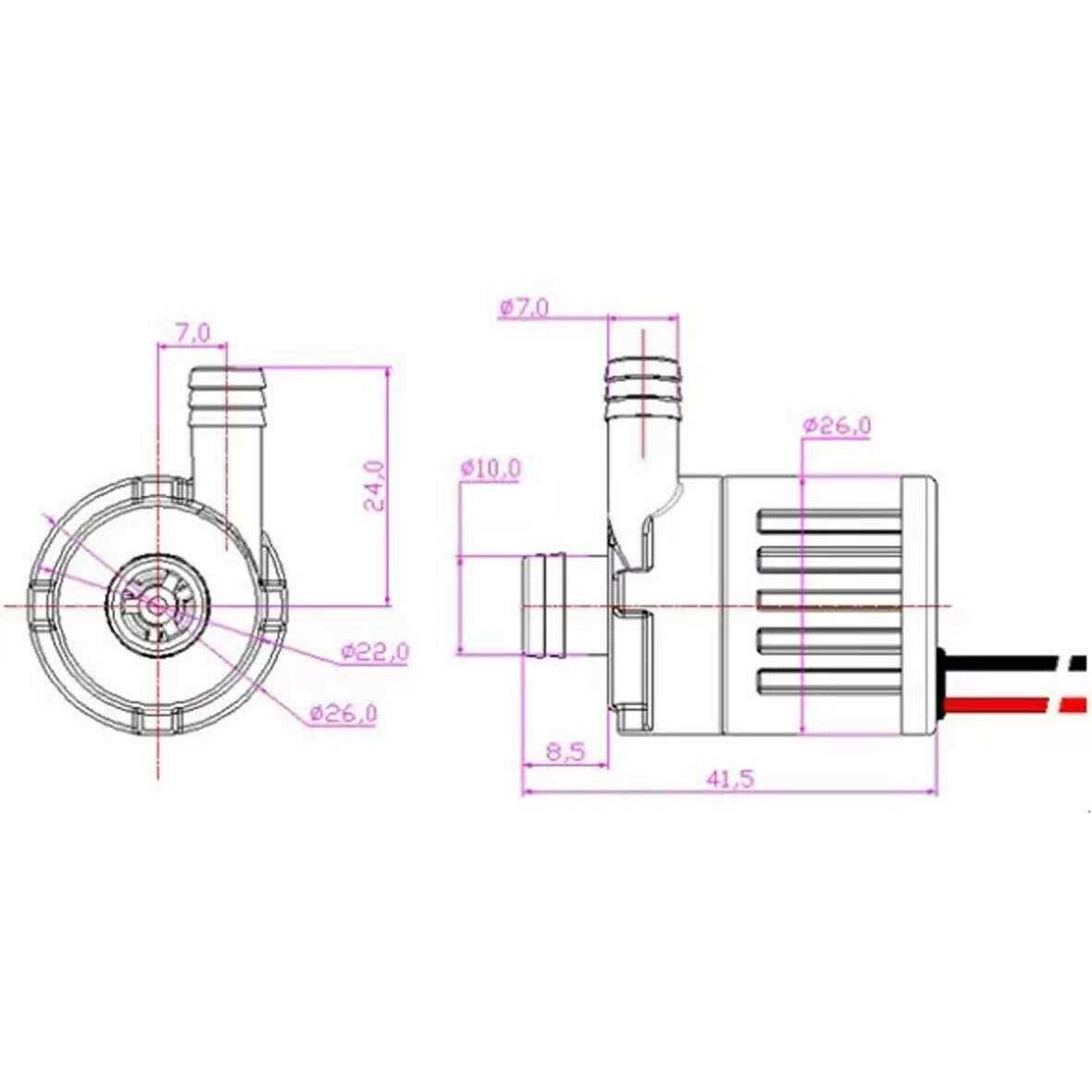 Brushless 12V Mini Water Pump 6-15V DC - Image 3
