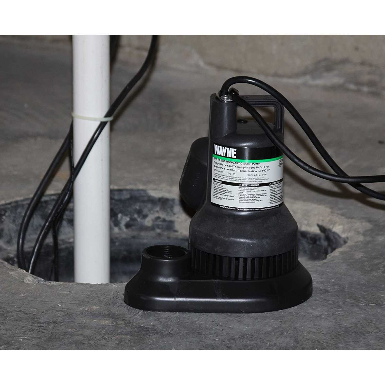 Wayne 1/3 HP Submersible Thermoplastic Sump Pump - Image 4
