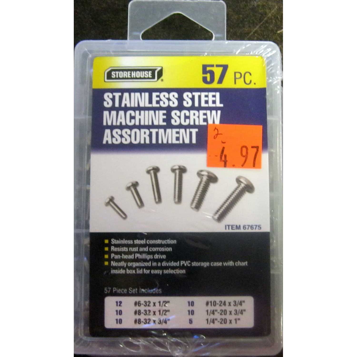 Storehouse Stainless Steel Machine Screw Kit - Image 4