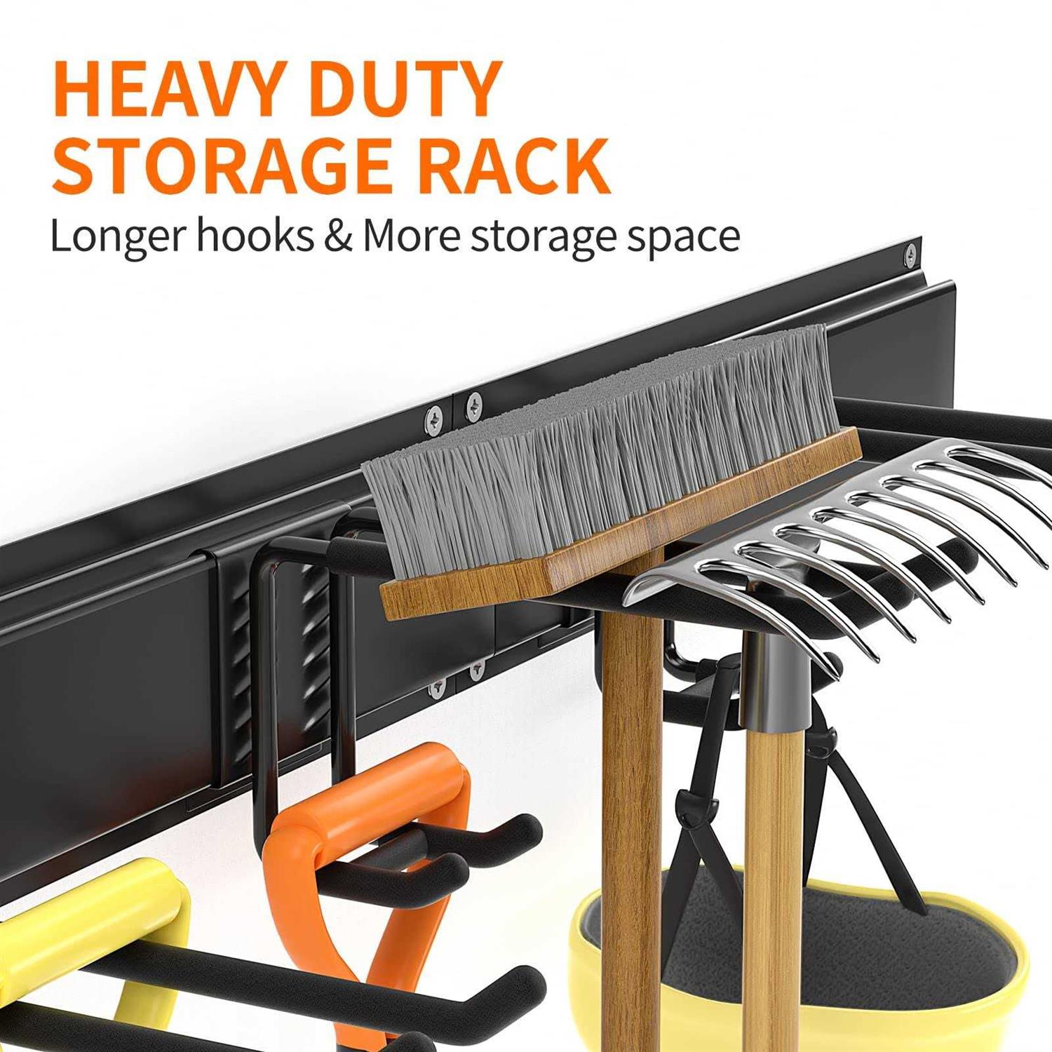 Ailadl Garage Tool Organizer Wall Mount 11 Pcs Yard Garden Tool Organizer - Image 4