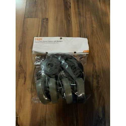 HDX 4 in. Industrial Casters with Bumper 30260PS-2 - Image 4