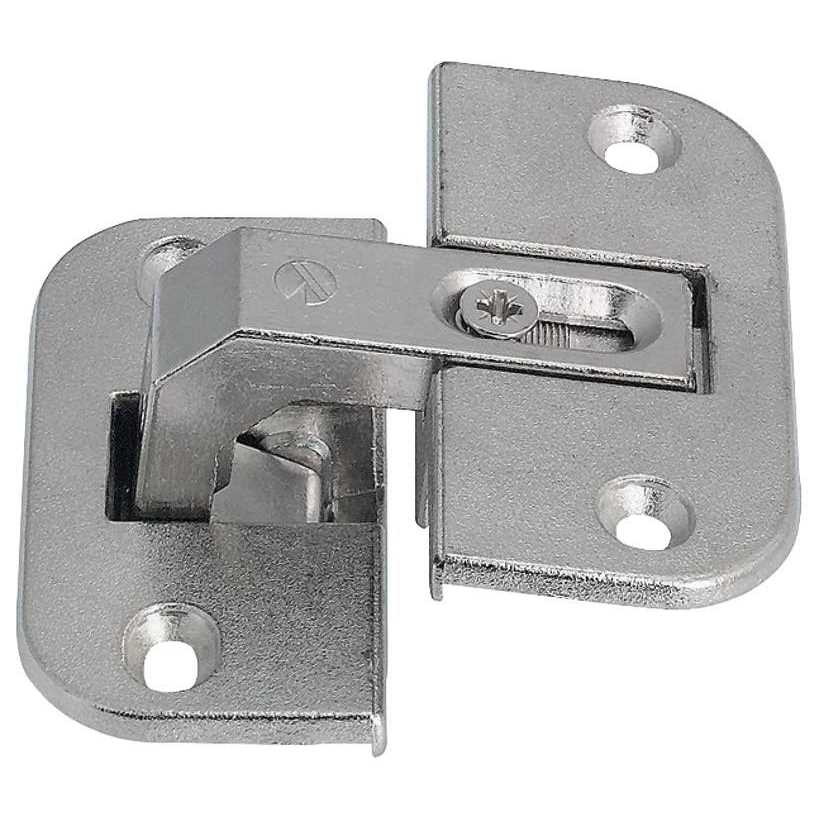 Kitchen Inventions heavy duty full inset adjustable concealed pie-cut corner cabinet door hinge with 78 degree opening angle