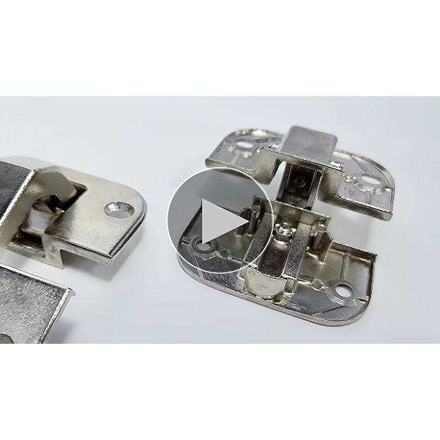 Kitchen Inventions heavy duty full inset adjustable concealed pie-cut corner cabinet door hinge with 78 degree opening angle - Image 4