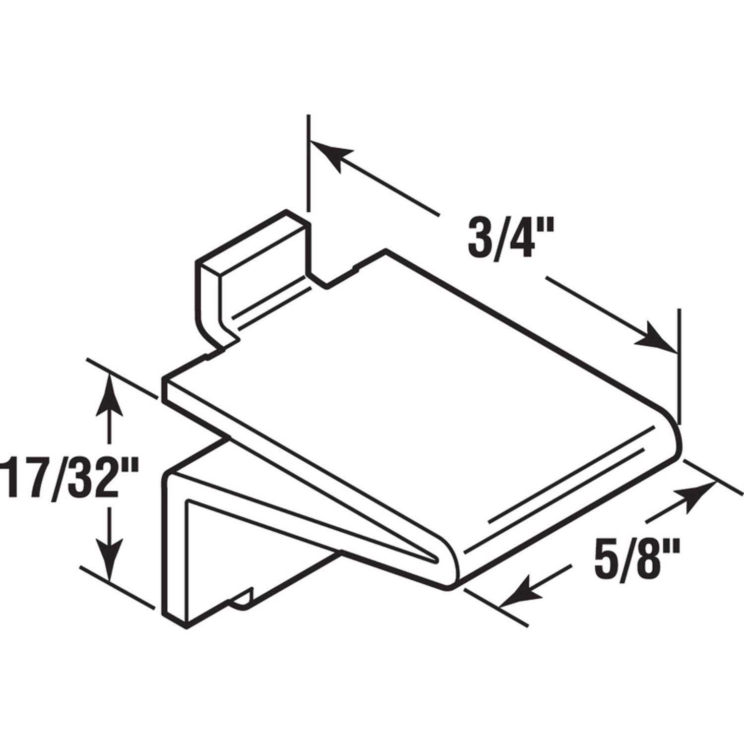 Prime-Line Zinc Shelf Support Clip - Image 3