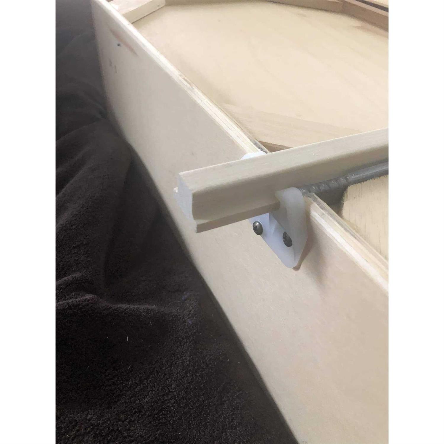 Rockler Hardwood Center Mount Drawer Slides Wooden Drawer Track Features Classic “T” Shaped Design – Center Mount Slide Made of Hardwood - Image 3