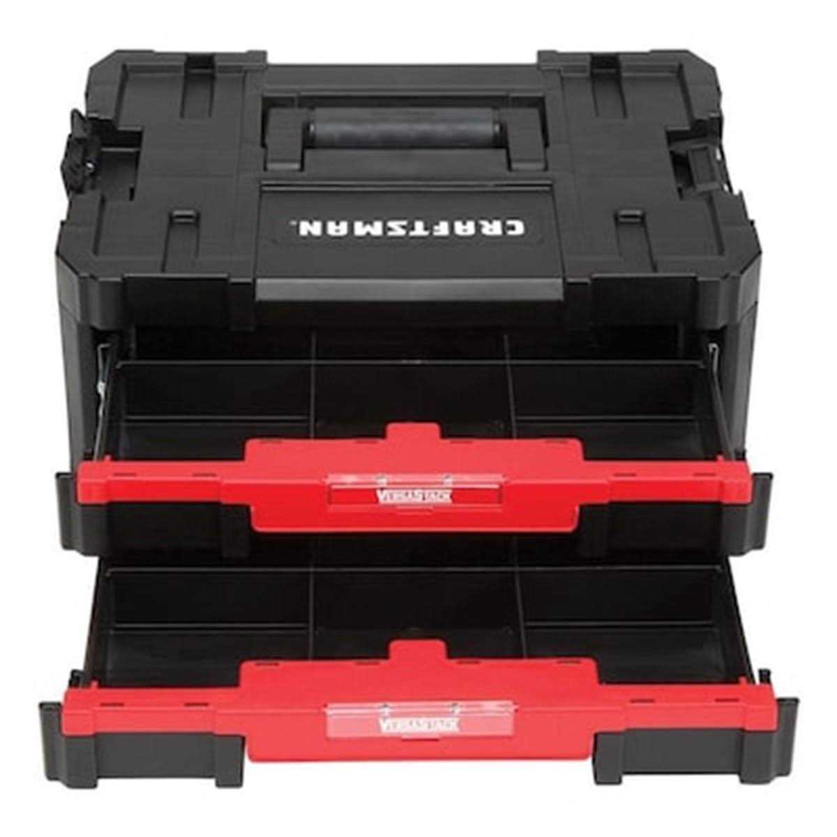 Craftsman VERSASTACK 17 in. 2-Drawer Tool Box Black/Red - Image 3