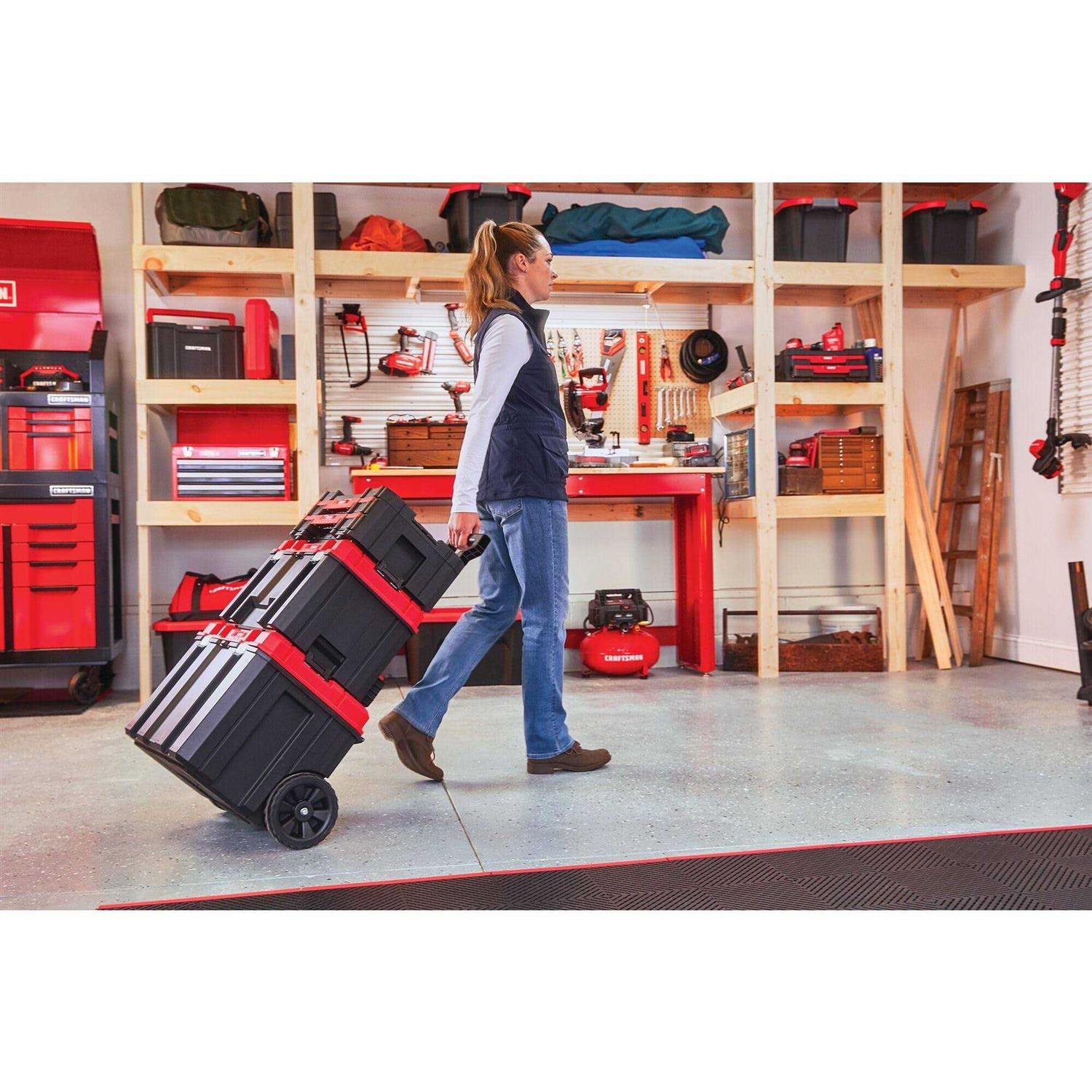 Craftsman VERSASTACK 17 in. 2-Drawer Tool Box Black/Red - Image 5