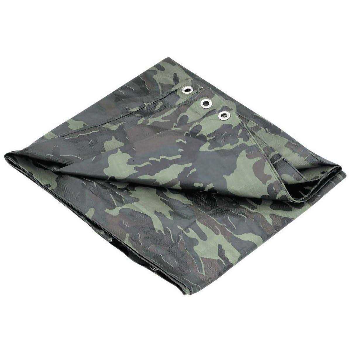 Hft 4 in. x 9 ft. 6 in. Camouflage All-Purpose/Weather-Resistant Tarp