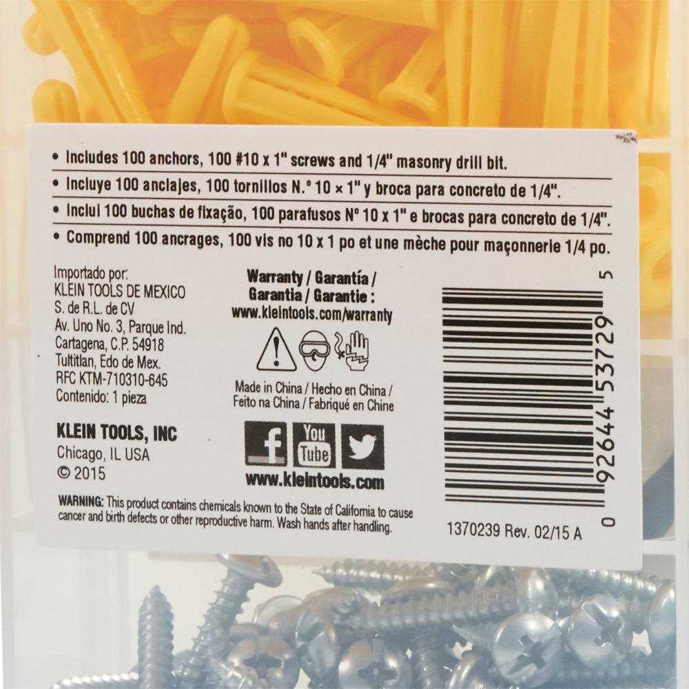 Klein Tools 53729 Conical Anchor Kit - Image 4