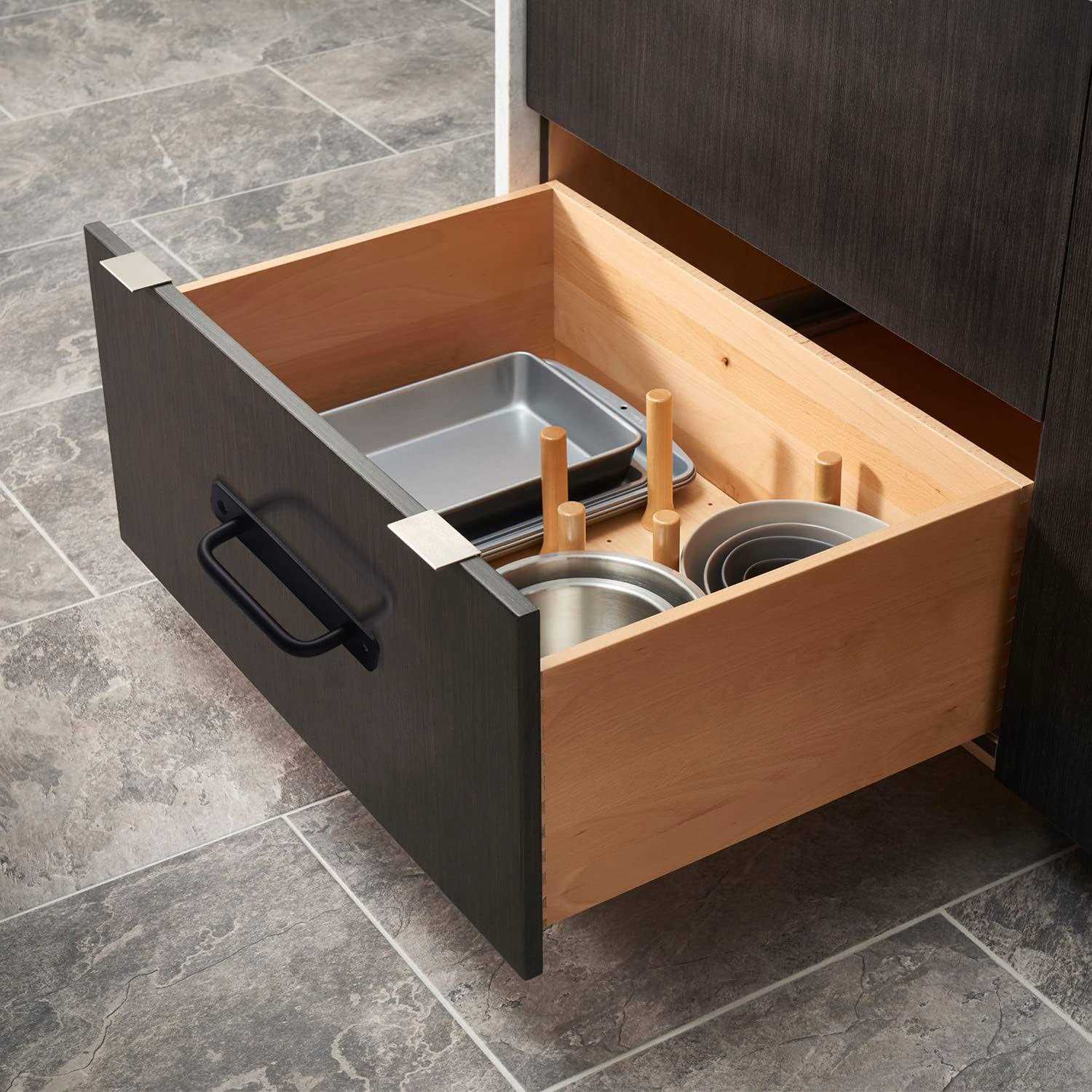 Westablize 5 inch 128 mm Matte Black Cabinet Handles Aluminum Drawer Pulls Sliding Door Pulls - Image 4