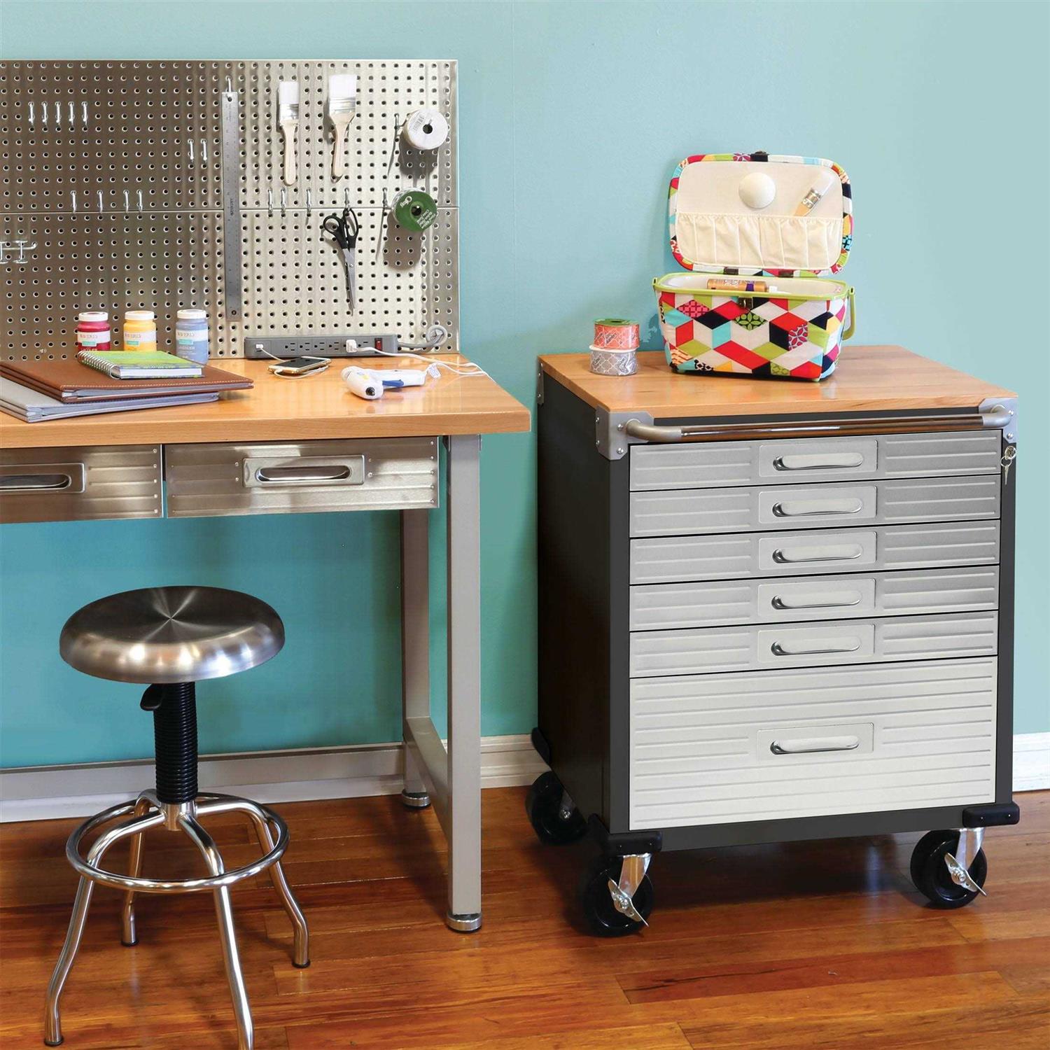 Seville Classics UltraHD 6-Drawer Rolling Cabinet - Image 3