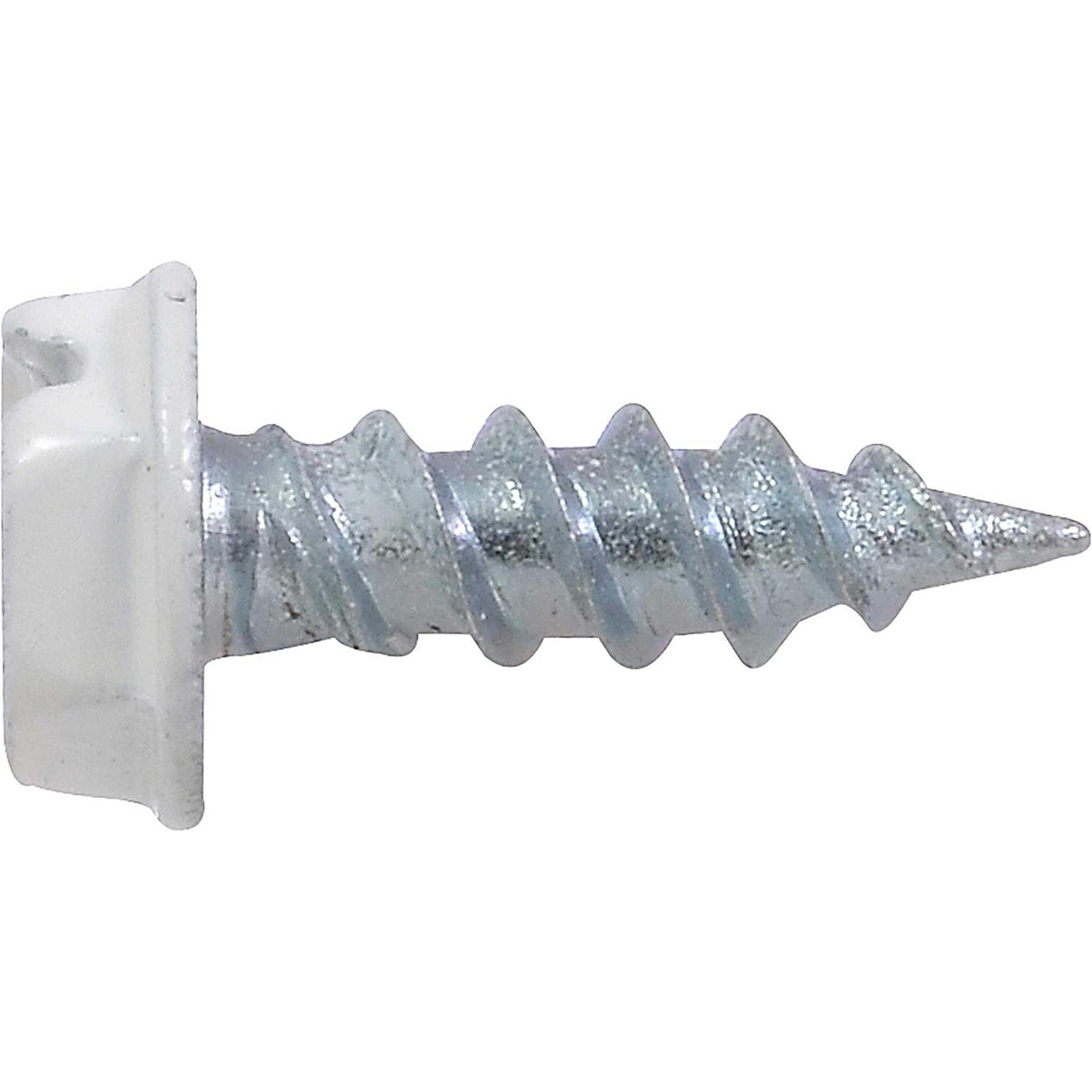 Hillman White Painted Hex Washer-Head Self-Piercing Screws - Image 5