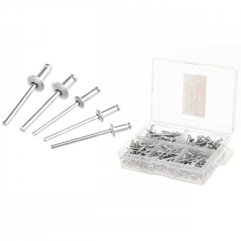 Hyper Tough TN75129A 250-Piece Assorted Rivets in Storage Case - Image 2