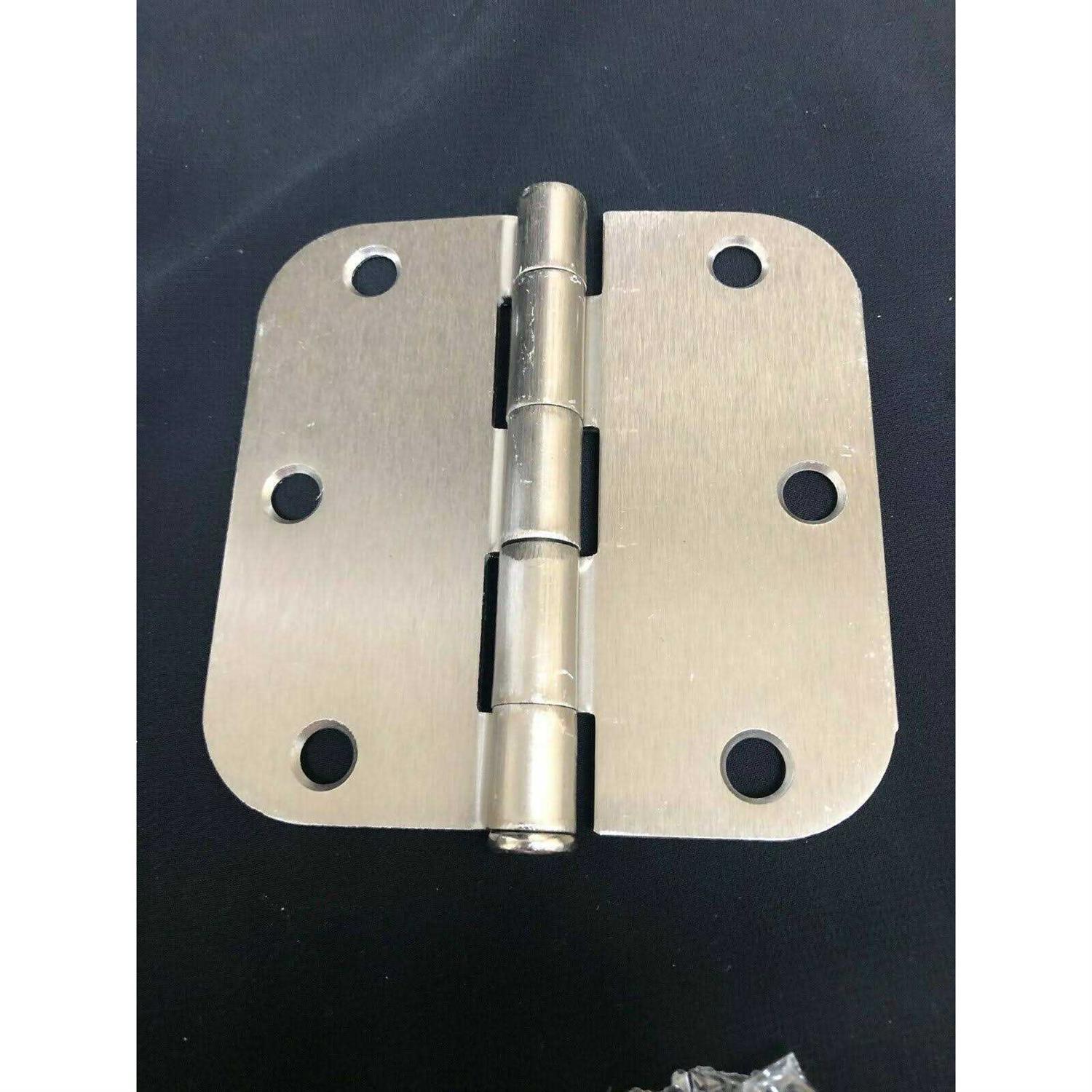 Everbilt 3-1/2 in. x 5/8 in. Radius Satin Door Hinge Value Pack - Image 3