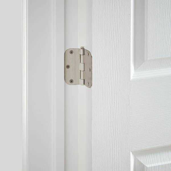 Everbilt 3-1/2 in. x 5/8 in. Radius Satin Door Hinge Value Pack - Image 4