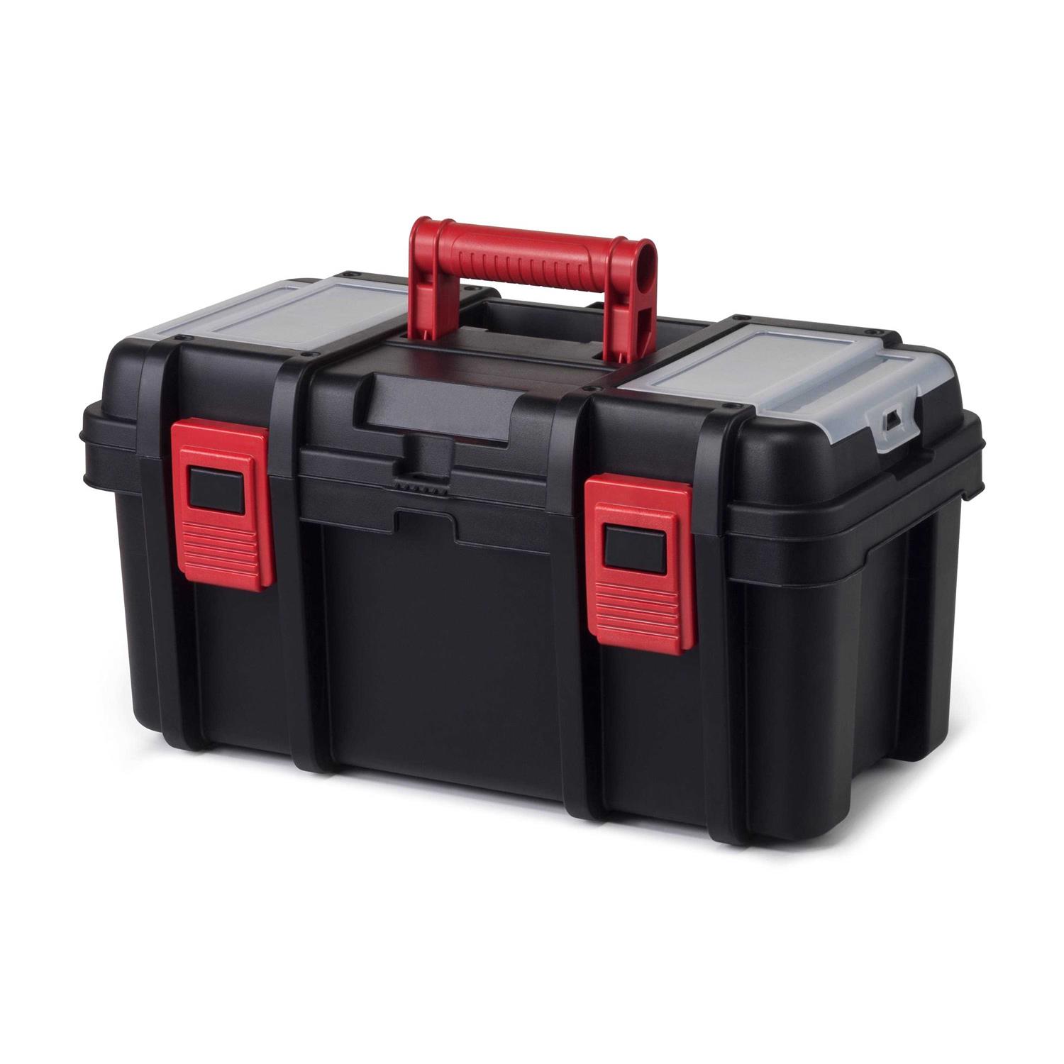 Hyper Tough 16-inch Toolbox, Plastic Tool and Hardware Storage