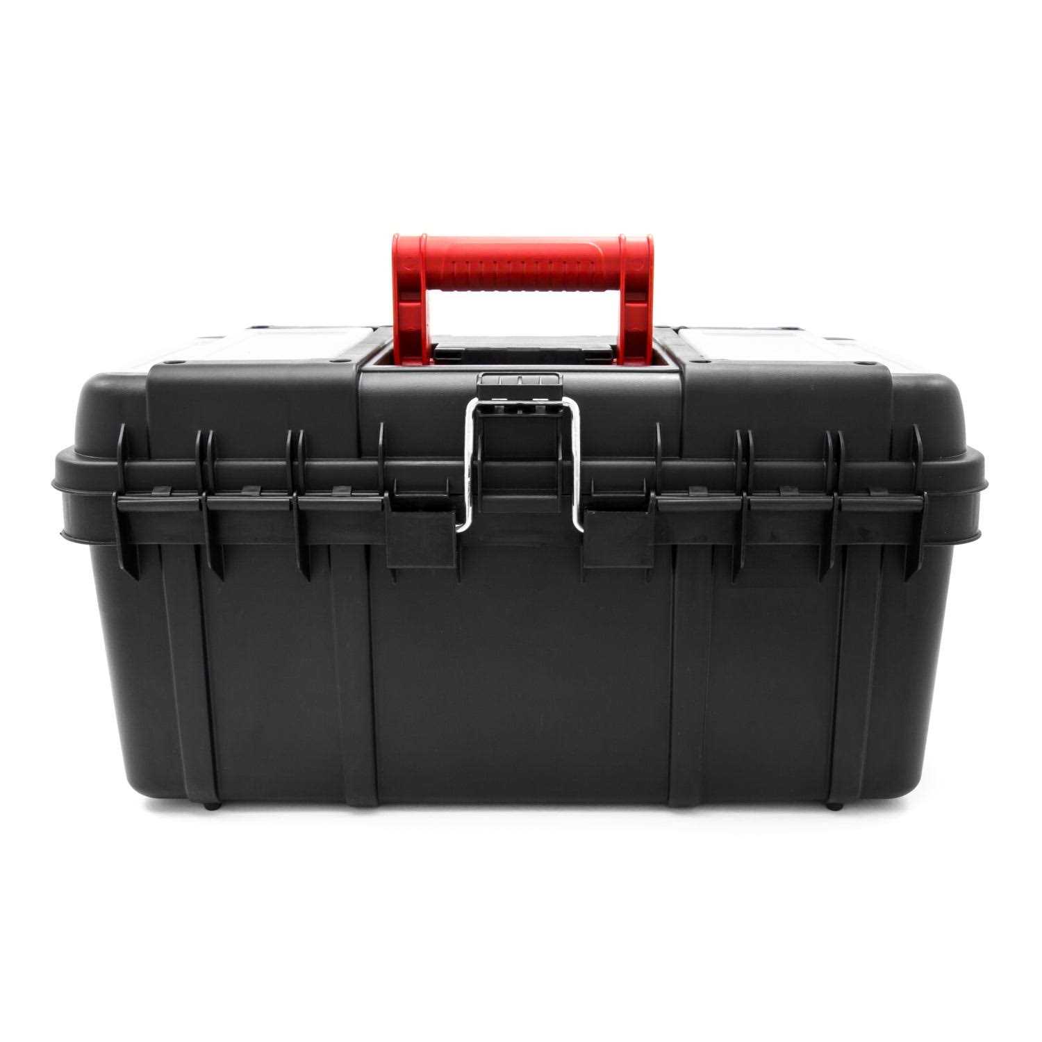 Hyper Tough 16-inch Toolbox, Plastic Tool and Hardware Storage - Image 4