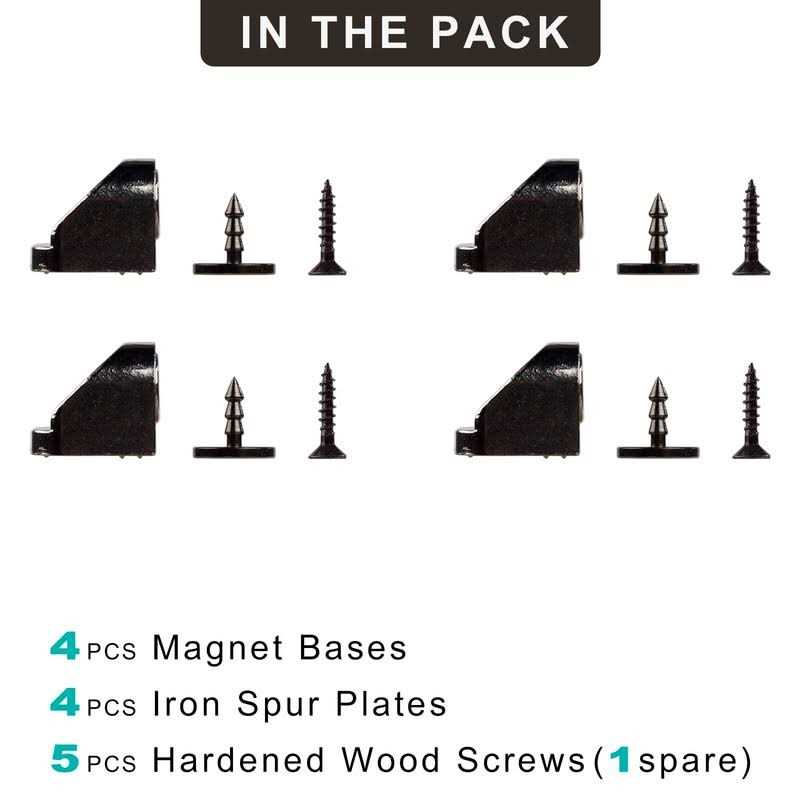 Keenkee 4 Set Magnetic Door Catch and Latch, Cabinet Magnets Hardware for Kitchen, Closet, Cupboard and Other Furniture Doors and Drawers Closer - Image 4