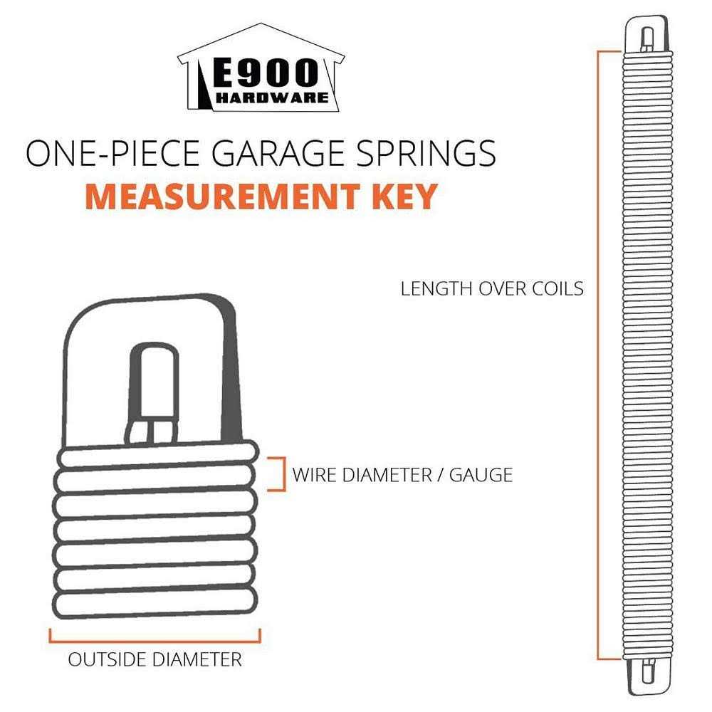 E900 HARDWARE P728 28-Inch Plug-End Garage Door Spring - Image 3