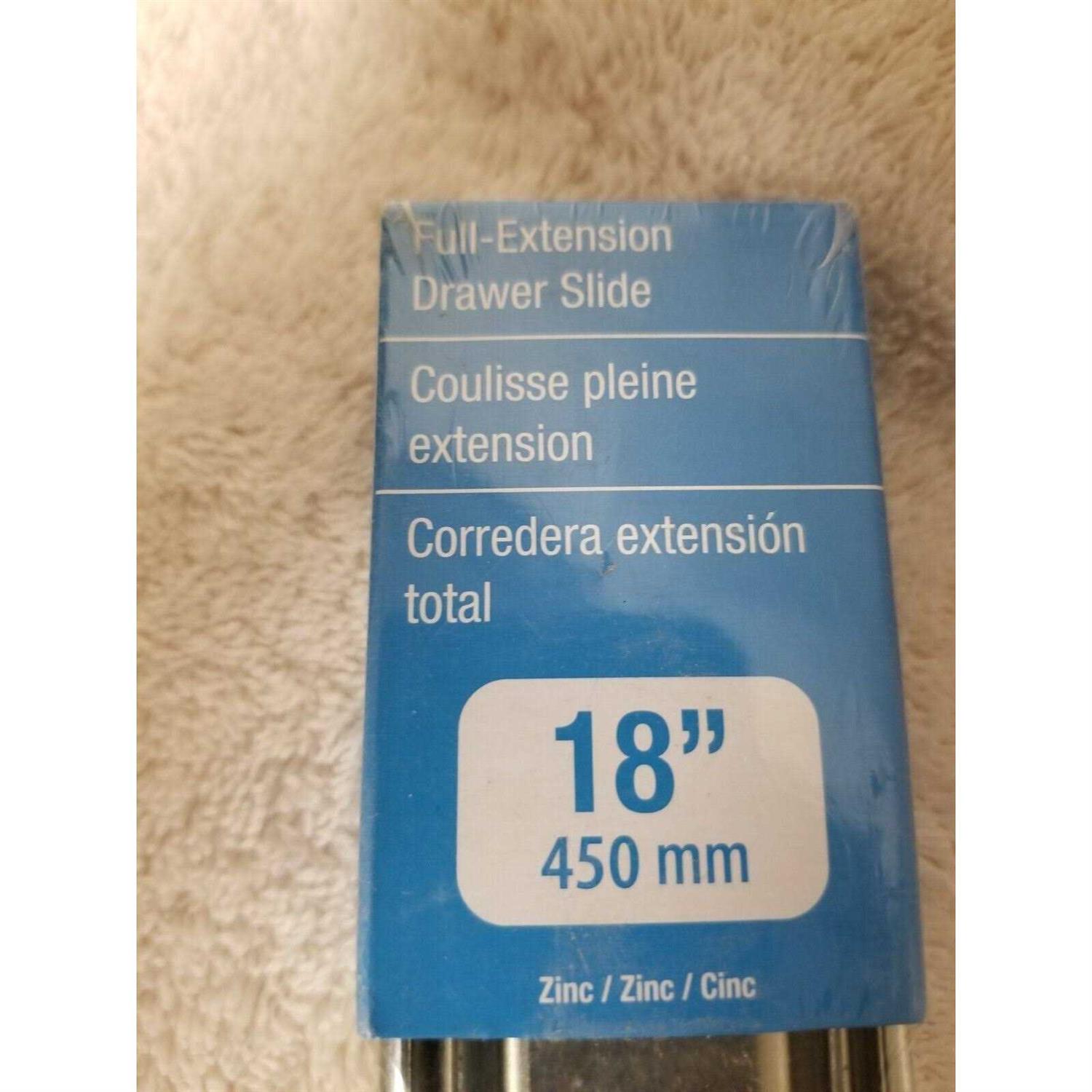 Richelieu 18-inch Zinc Full Extension Drawer Slide TU99072G18 - Image 4