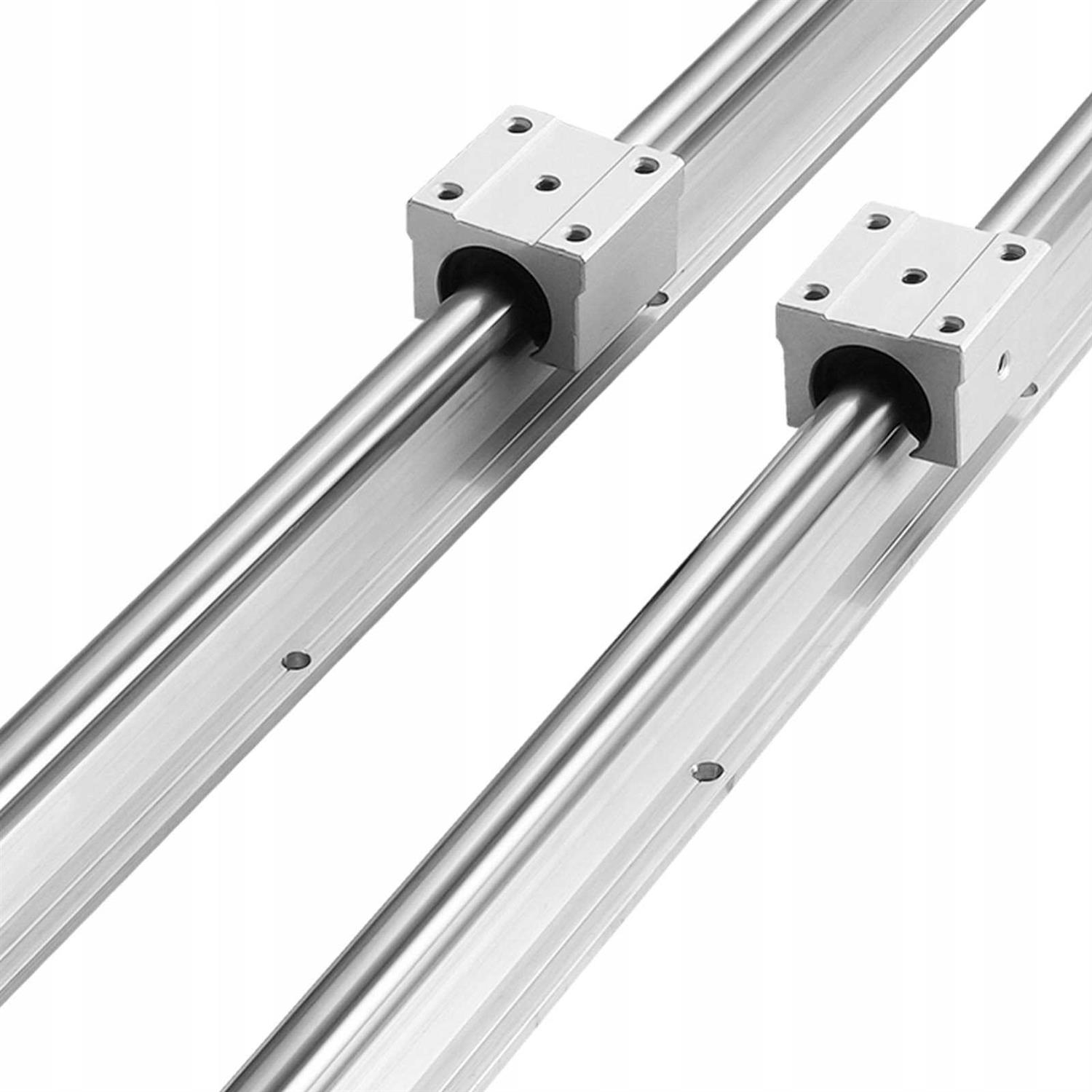 VEVOR Linear Guide Rail Set, SBR20 2200mm, 2 Pcs 86.6 in/2200 mm SBR20 Guide Rails and 4 Pcs SBR20UU Slide Blocks - Image 5