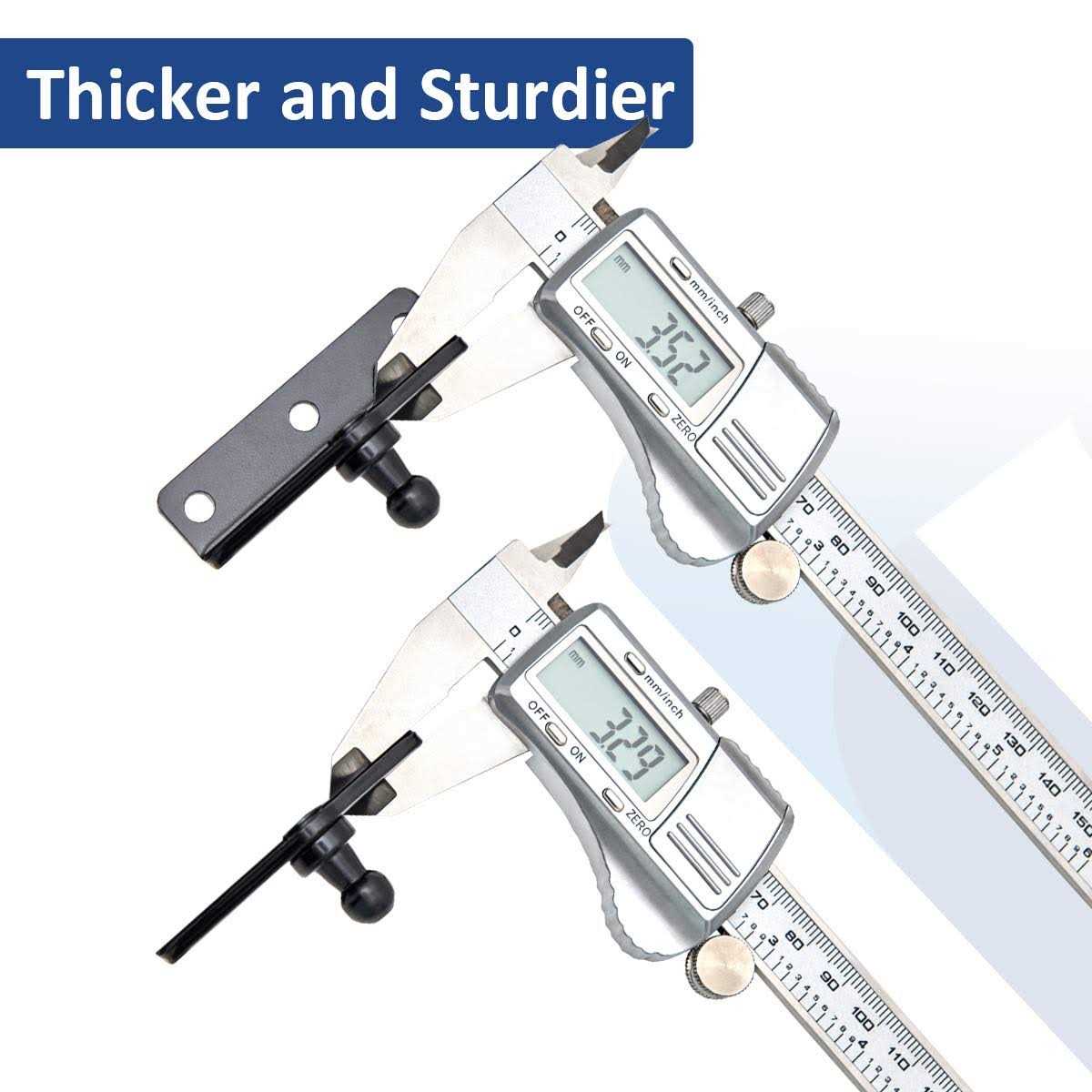 10mm Ball Stud Mounting Bracket for Gas Struts Lift Supports Shocks Spring Prop 4pcs - Image 4