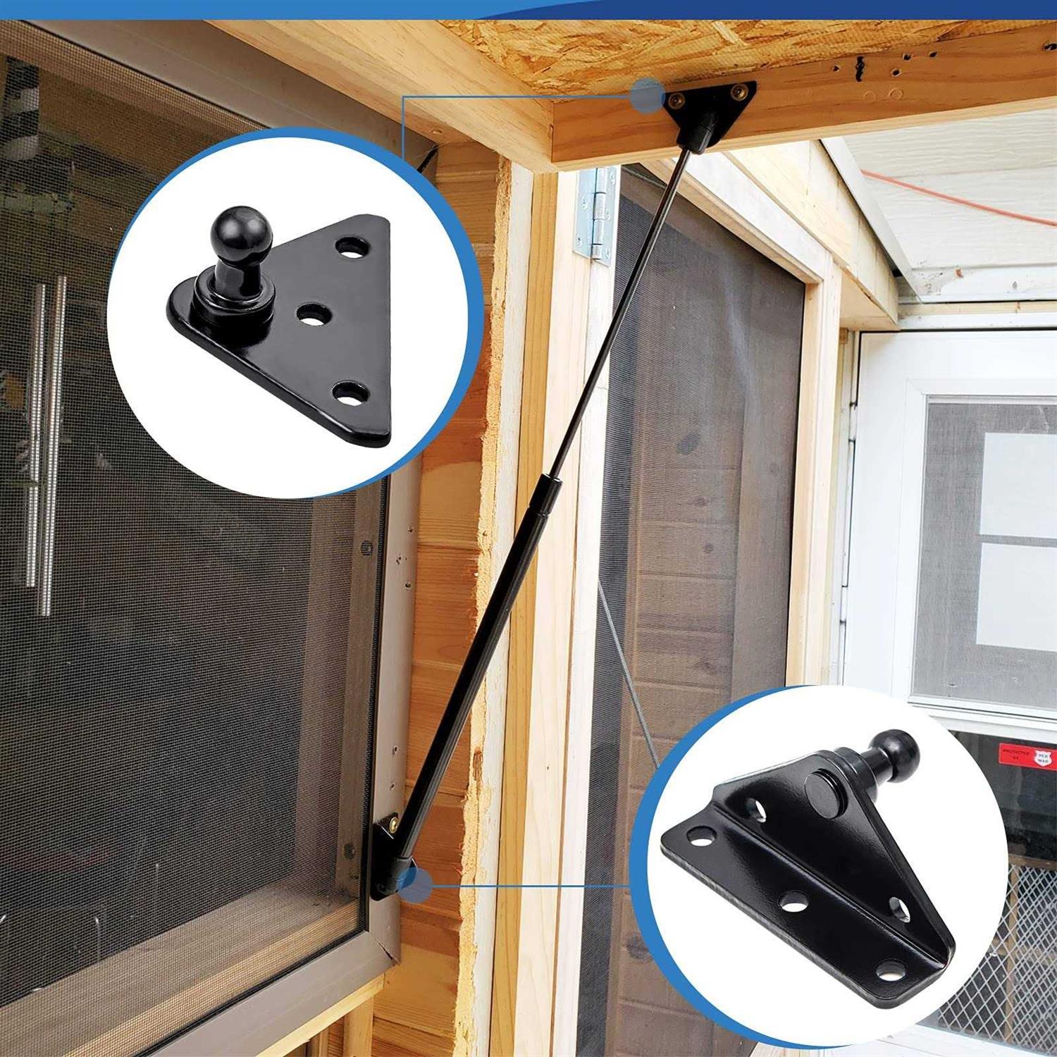 10mm Ball Stud Mounting Bracket for Gas Struts Lift Supports Shocks Spring Prop 4pcs - Image 5