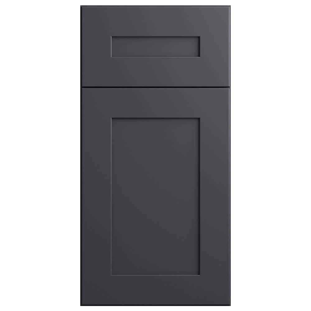 Home Decorators Collection Luxxe Cabinetry Newton 3-in W x 30-in H x 0.75-in D Deep Onyx Cabinet Fill Strip in Gray