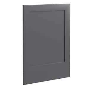 Home Decorators Collection Luxxe Cabinetry Newton 3-in W x 30-in H x 0.75-in D Deep Onyx Cabinet Fill Strip in Gray - Image 4
