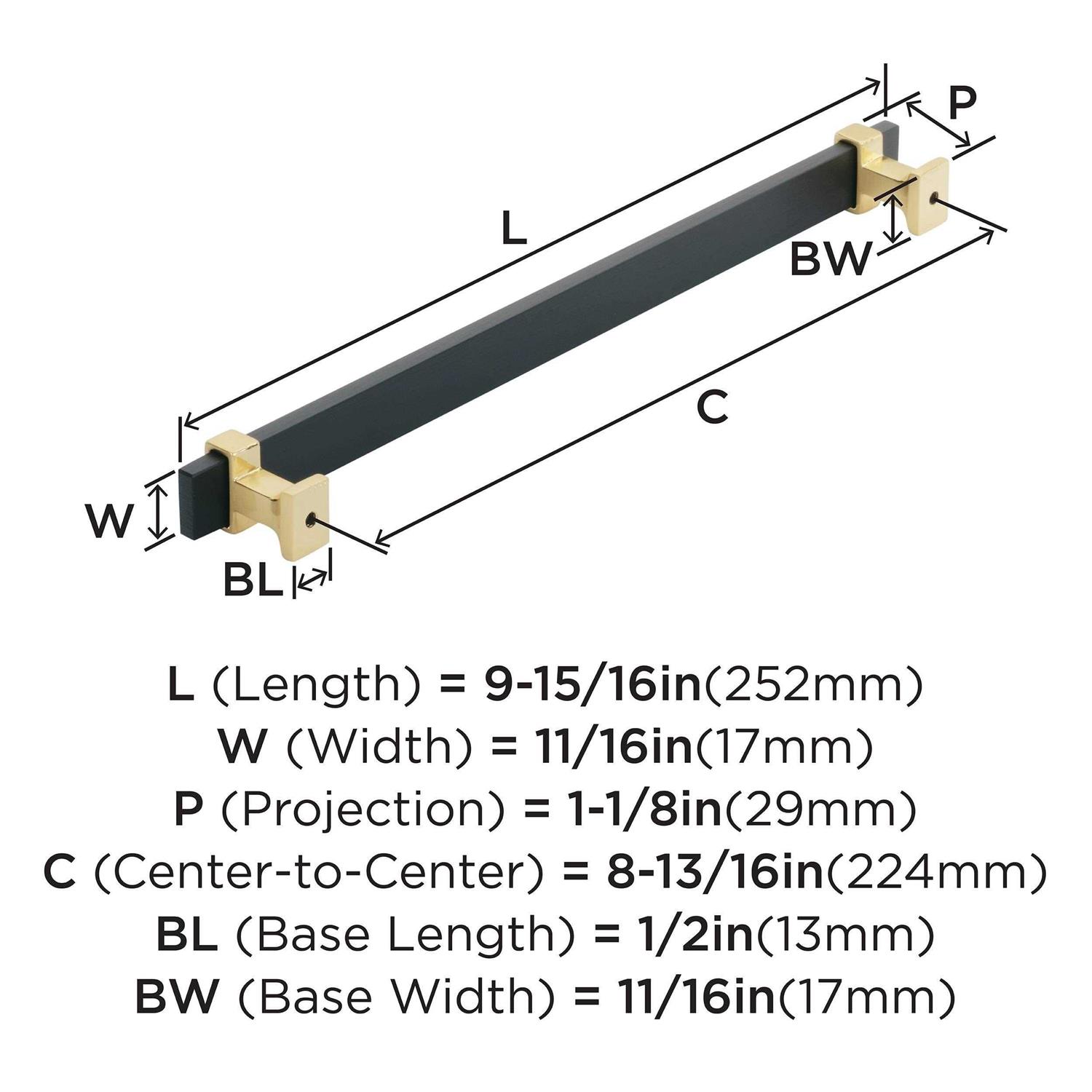 Amerock BP36681 Overton 3-3/4 inch Center to Center Bar Cabinet Pull - Image 5