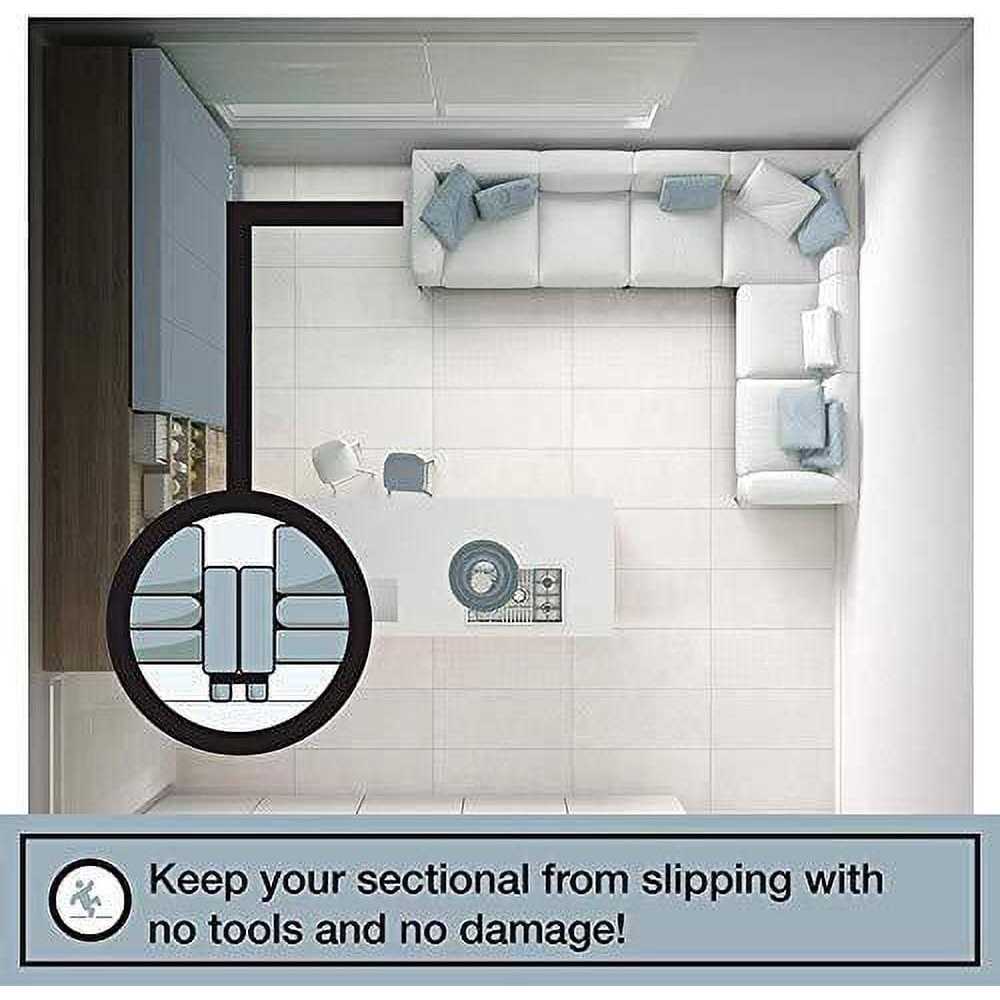 Couch Clamp Sectional Sofa Connectors Keep Sofa Cushions From Sliding & Gaps - Image 3