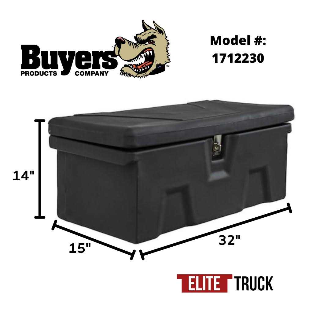 Buyers Products All-Purpose Poly Tool Chest 1712230 - Image 3