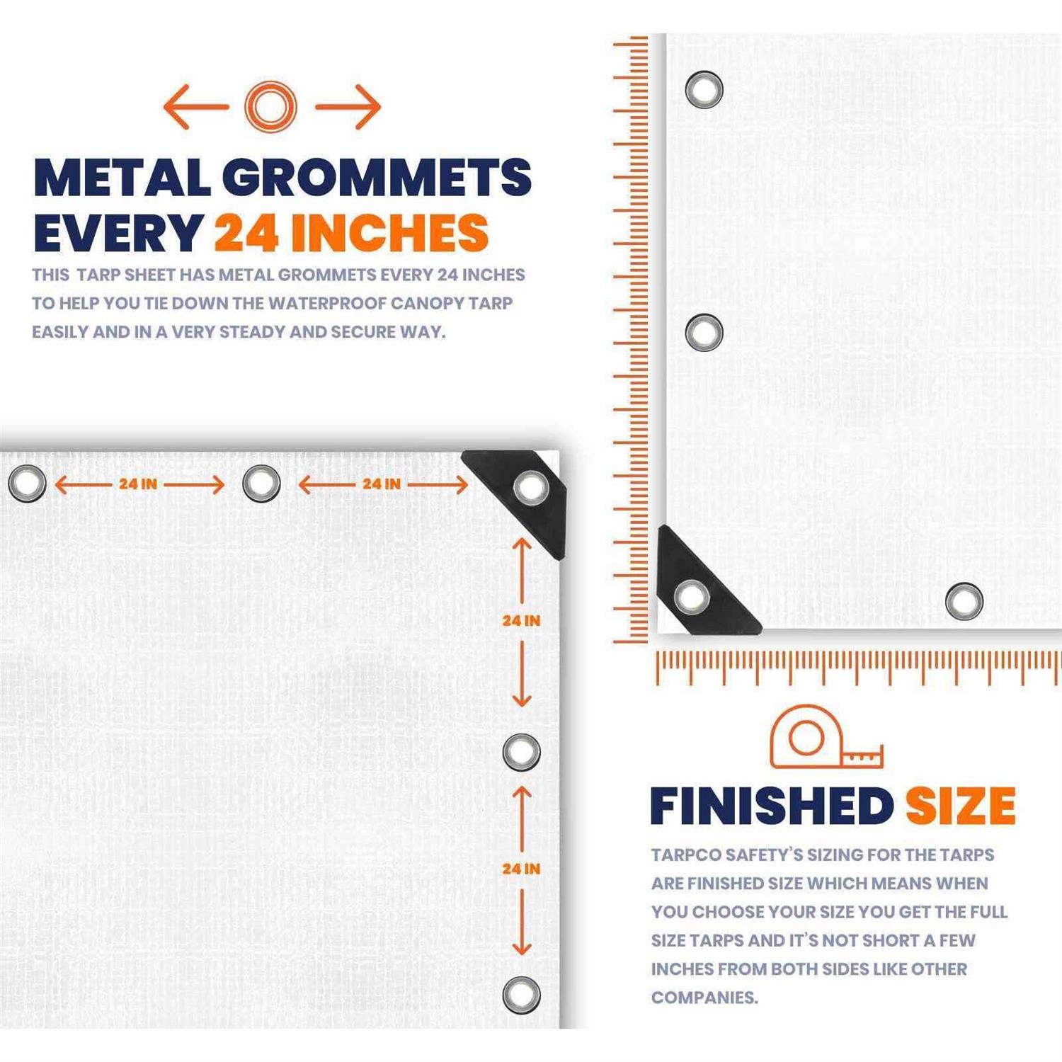 Extra Heavy Duty Mil Waterproof Cover Tarp Tarpco Safety - Image 4