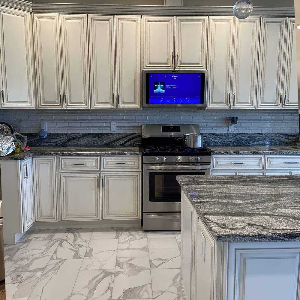 Westablize 24 Pack Bar Cabinet Pulls Gold And Grey Knurled Handles for Brushed Gold Drawer Pulls Cupboard - Image 4