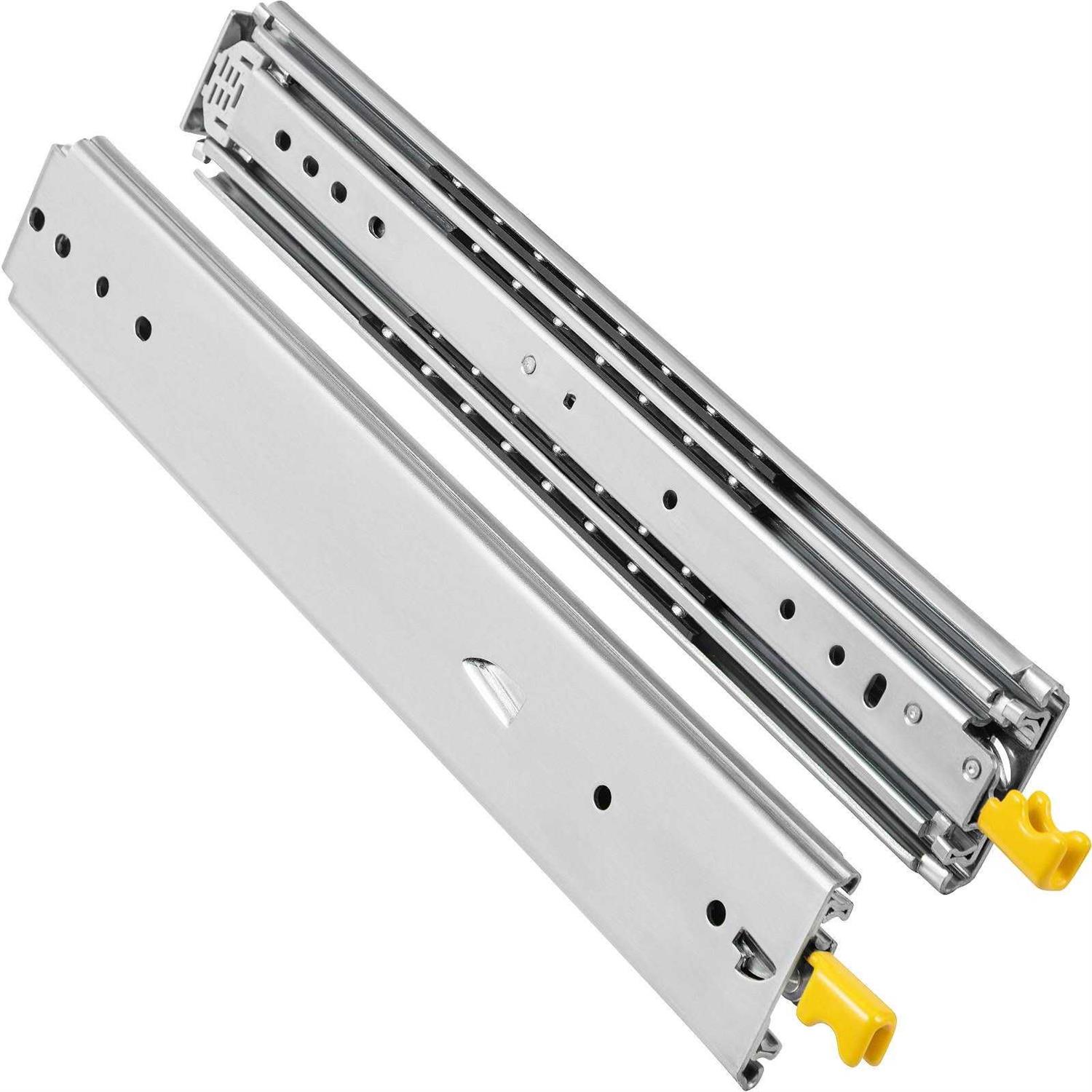 VEVOR Drawer Slides with Lock 1 Pair Heavy-Duty Industrial Steel up to 500 lbs Capacity - Image 4