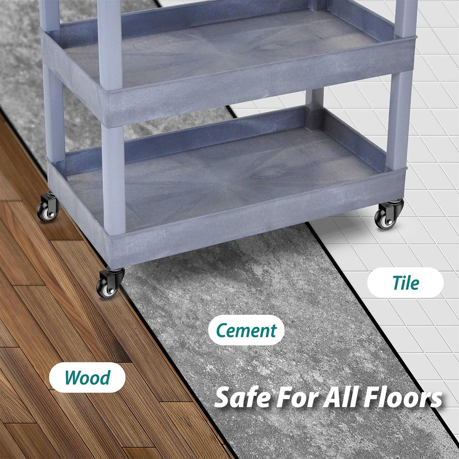 HOLKIE Caster Wheels 2 inch with No Brake Stem Casters - Image 3