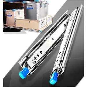 reguda heavy duty drawer slides load capacity up to 195 lb 3 fold full extension runners with lock side mount ball bearing ra - Image 5