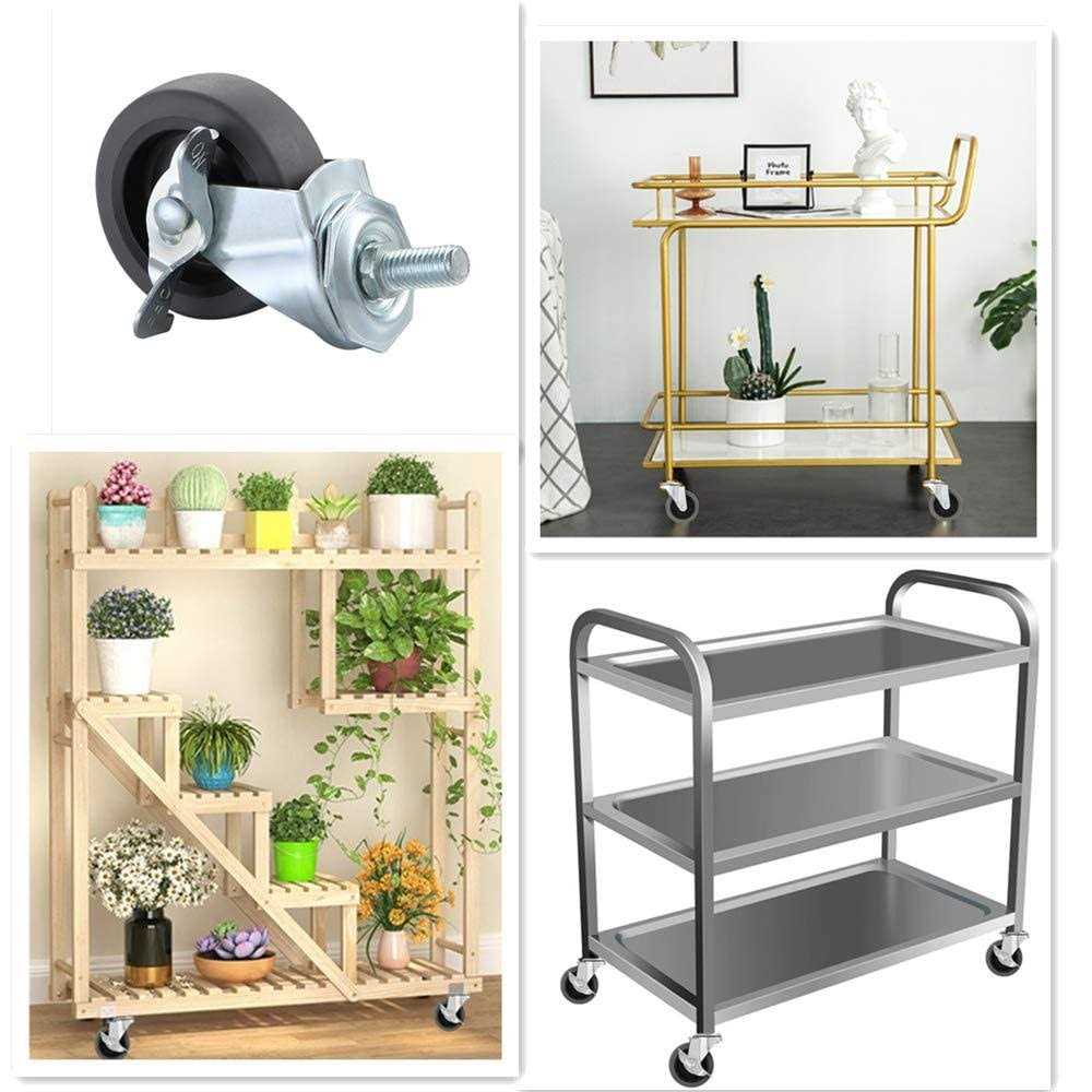 WHARSTM Caster Wheels 3 Locking Swivel Stem Casters - Image 5