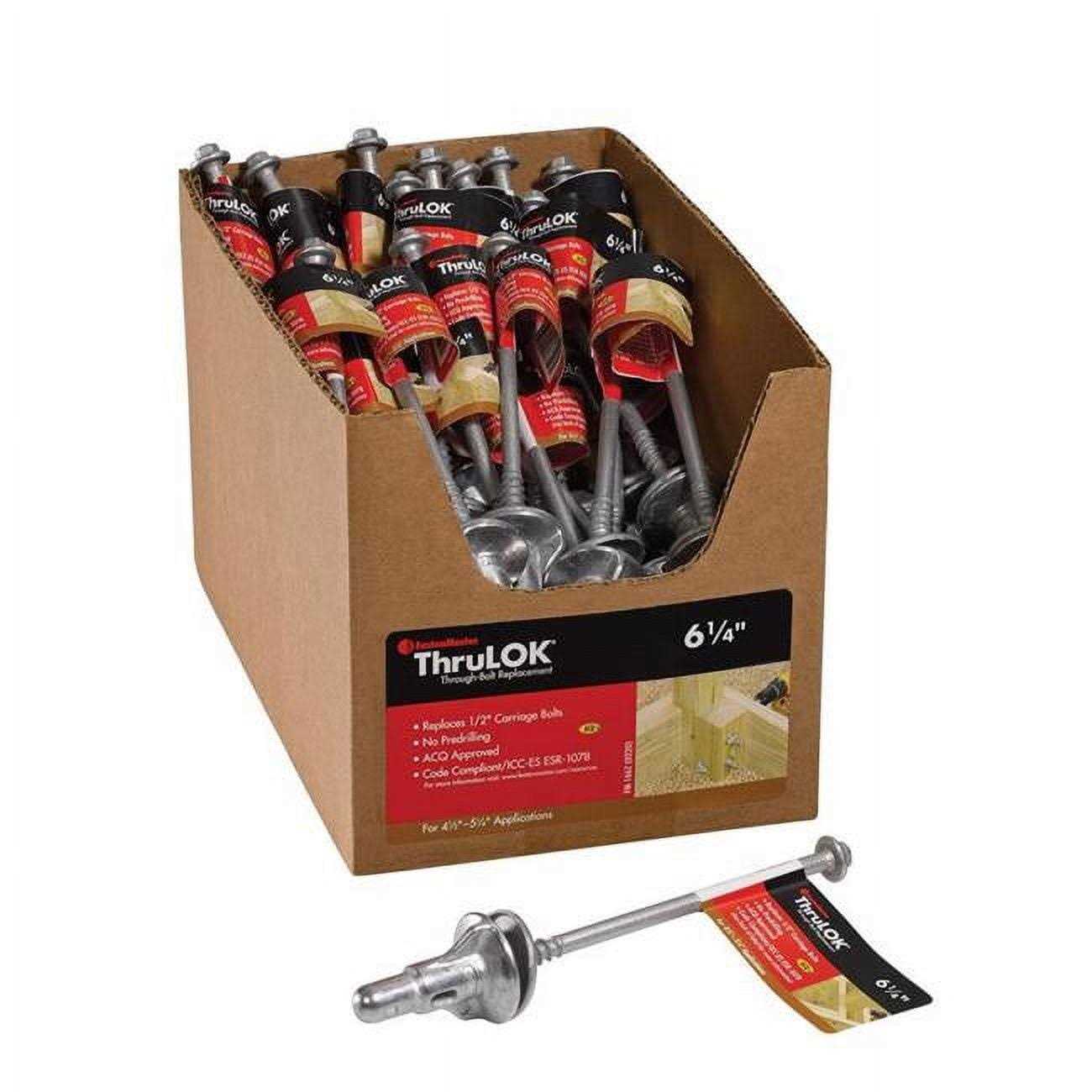 FastenMaster 0.5 x 6.25 in. ThruLOK Hex Galvanized Steel Lag Screw FMTHR614-INDY - Image 3