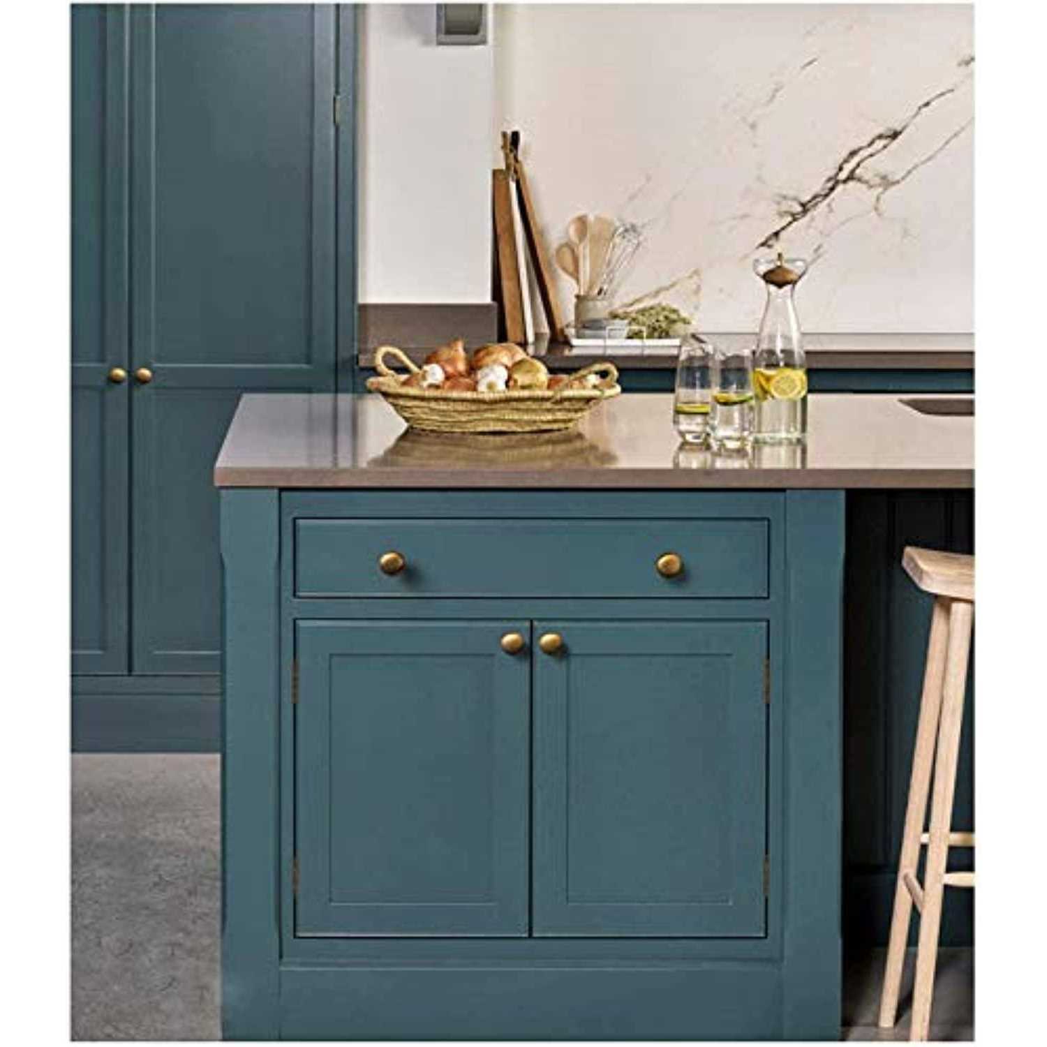 HOM-outdeer Solid,aged gold Round knob,Champagne Bronze 1-1/5 Diameter - Image 4