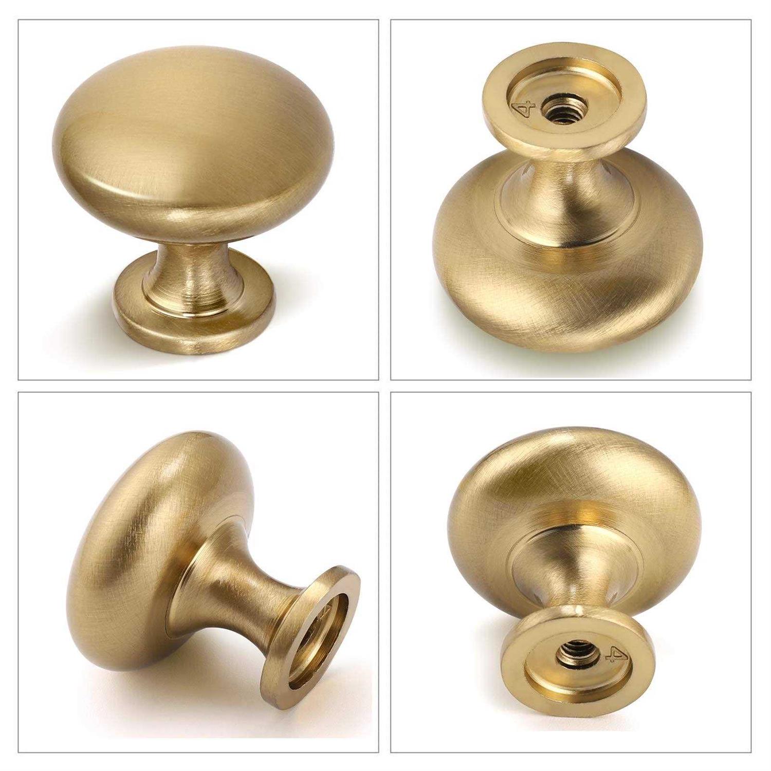 HOM-outdeer Solid,aged gold Round knob,Champagne Bronze 1-1/5 Diameter - Image 5