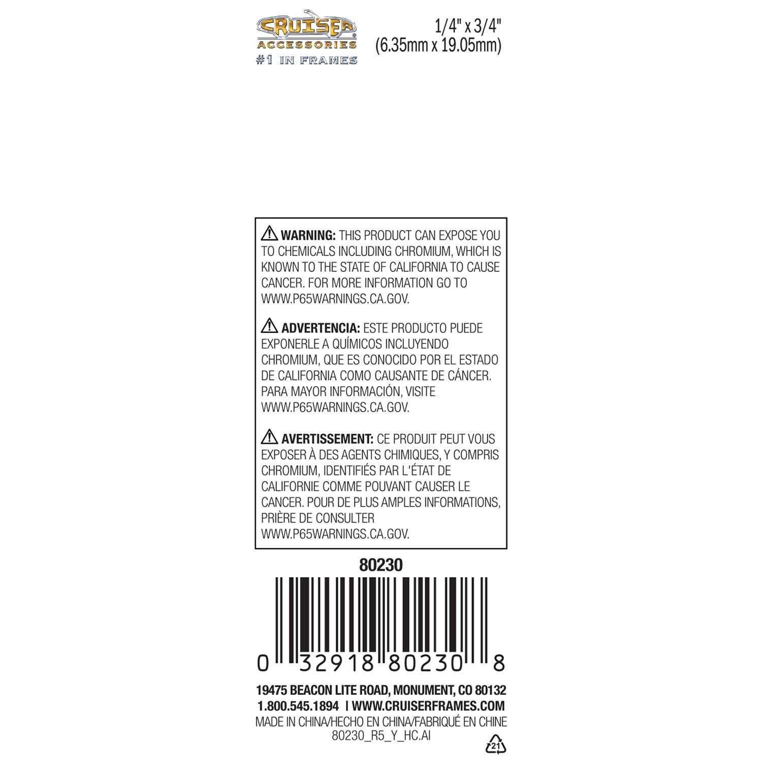 Cruiser Accessories Steel License Plate Fasteners - Image 5