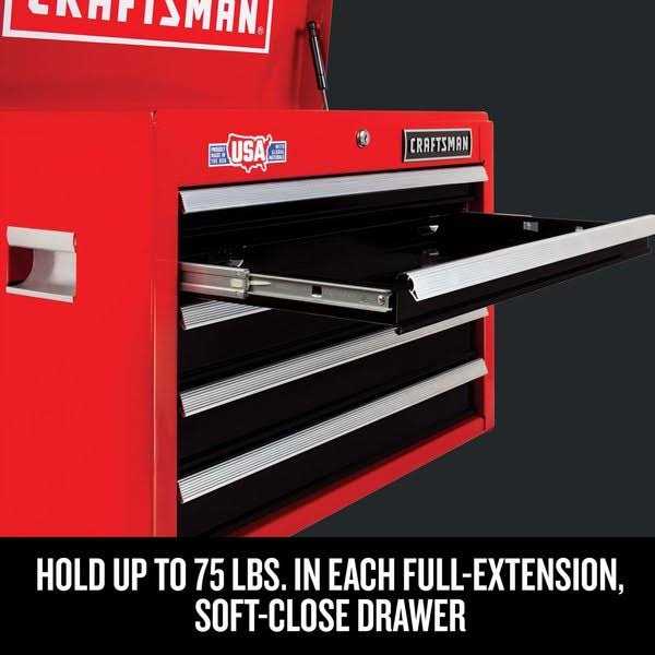 Craftsman CMST98214RB 2000 Series 26-in W x 19.75-in H 5-Drawer Steel Tool Chest - Image 3