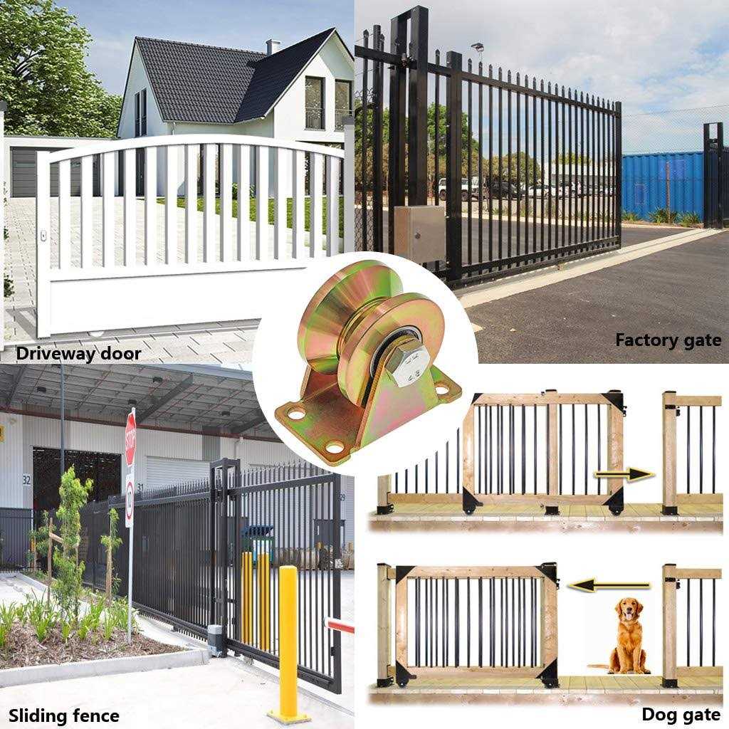 Skelang 2 V-Groove Wheel Sliding Gate Casters Heavy Duty Rigid Roller for Inverted V-Track - Image 4