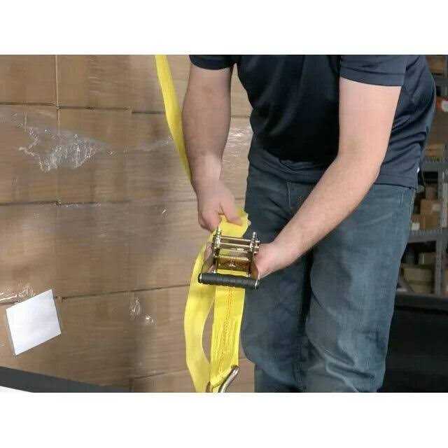 Cargo Zone 2 x 27' Heavy Duty Steel Ratchet Tie-Down Strap - Image 3