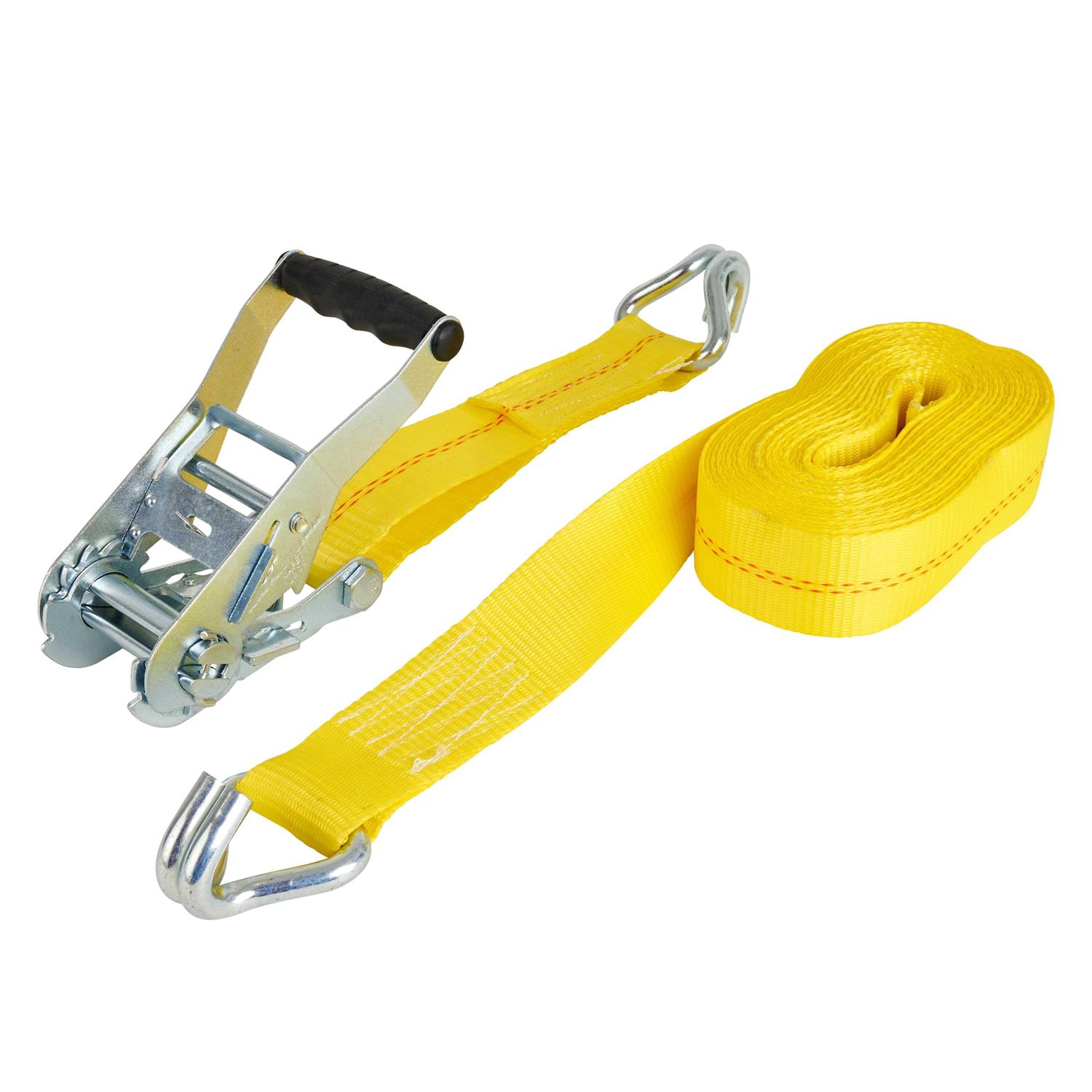 Cargo Zone 2 x 27' Heavy Duty Steel Ratchet Tie-Down Strap - Image 4